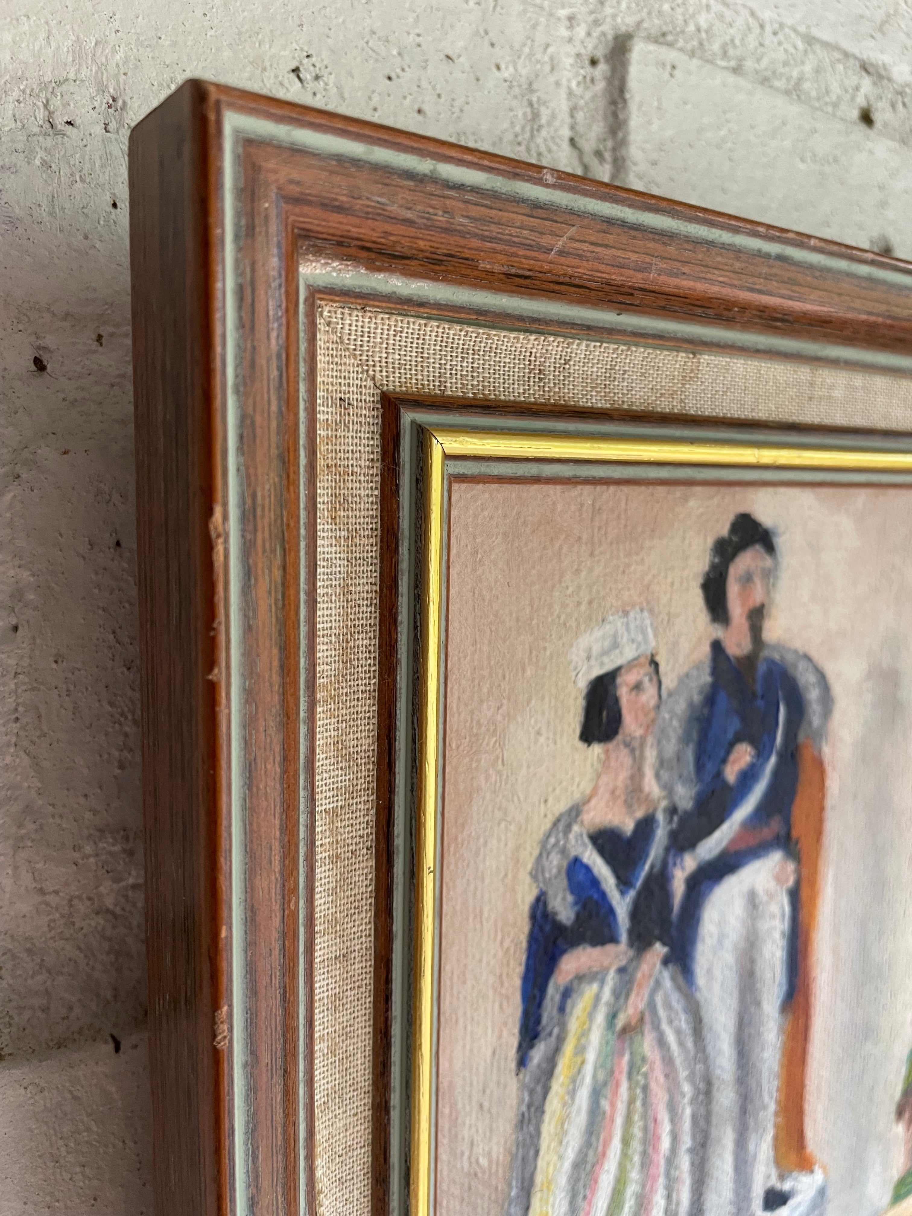 Still Life with Staffordshire Porcelain Objects:  Oil on Canvas