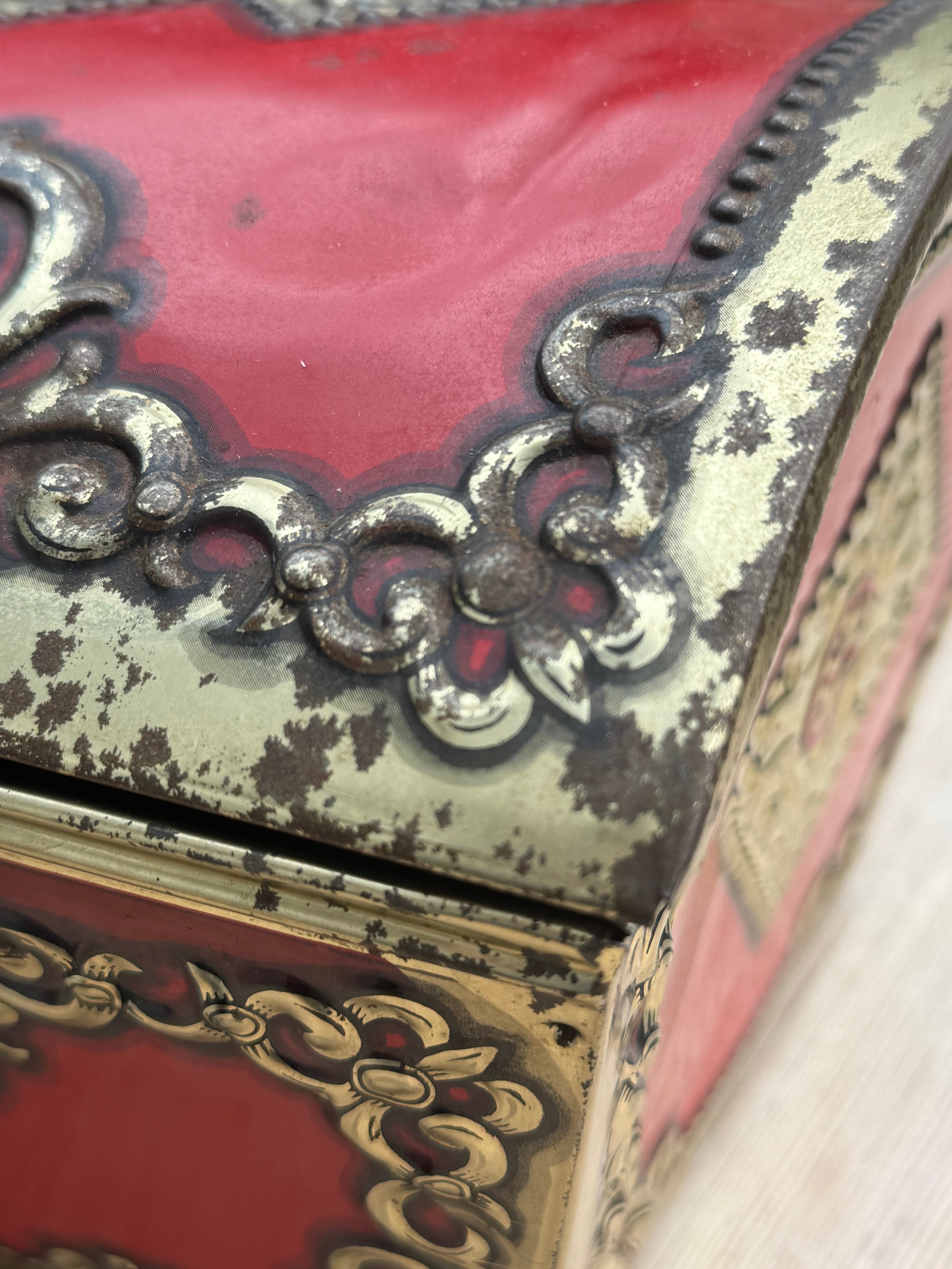 1950s Biscuit Treasure Chest Tin