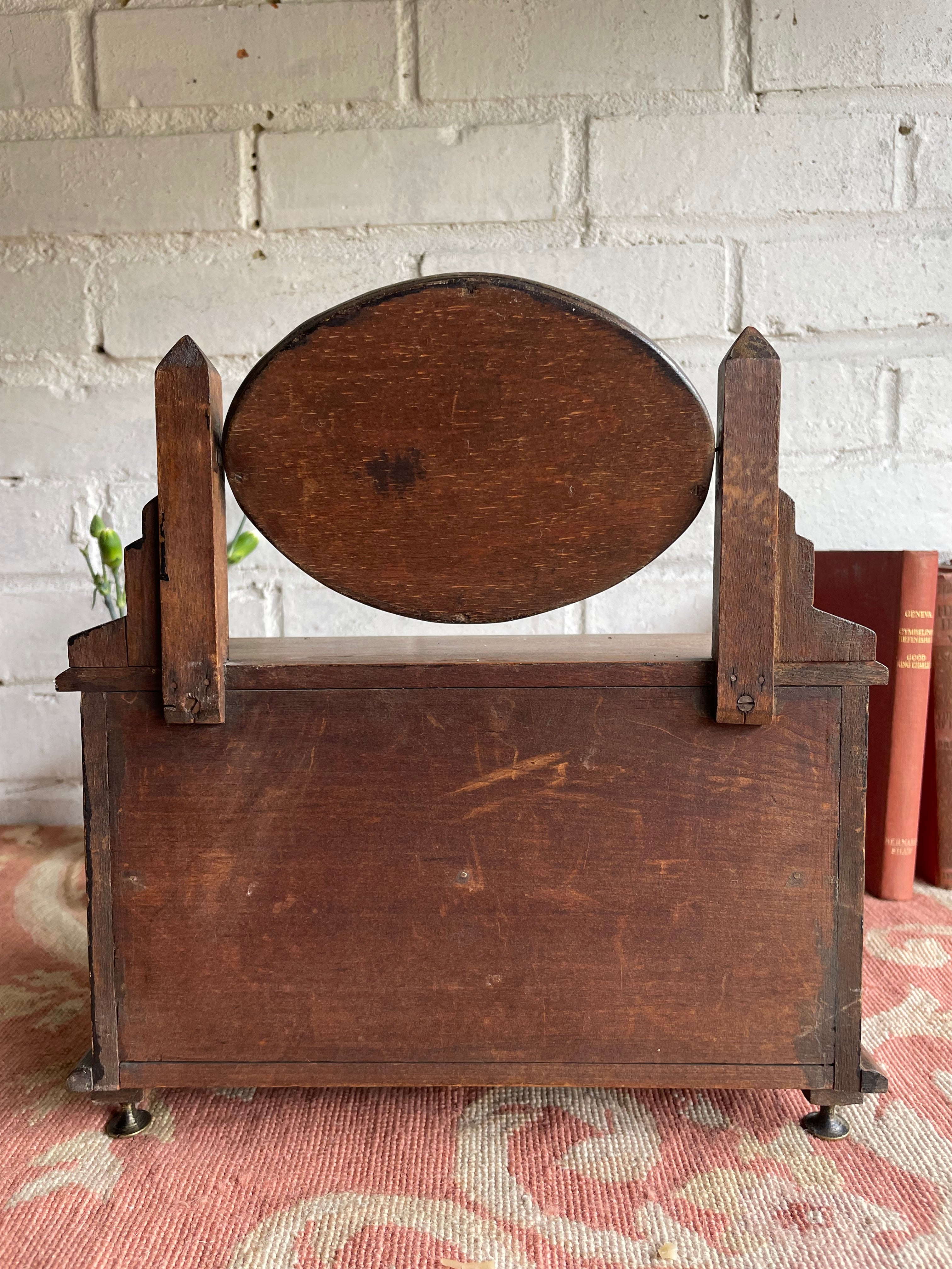 19th Century Apprentice Chest of Drawers with Swivel Mirror