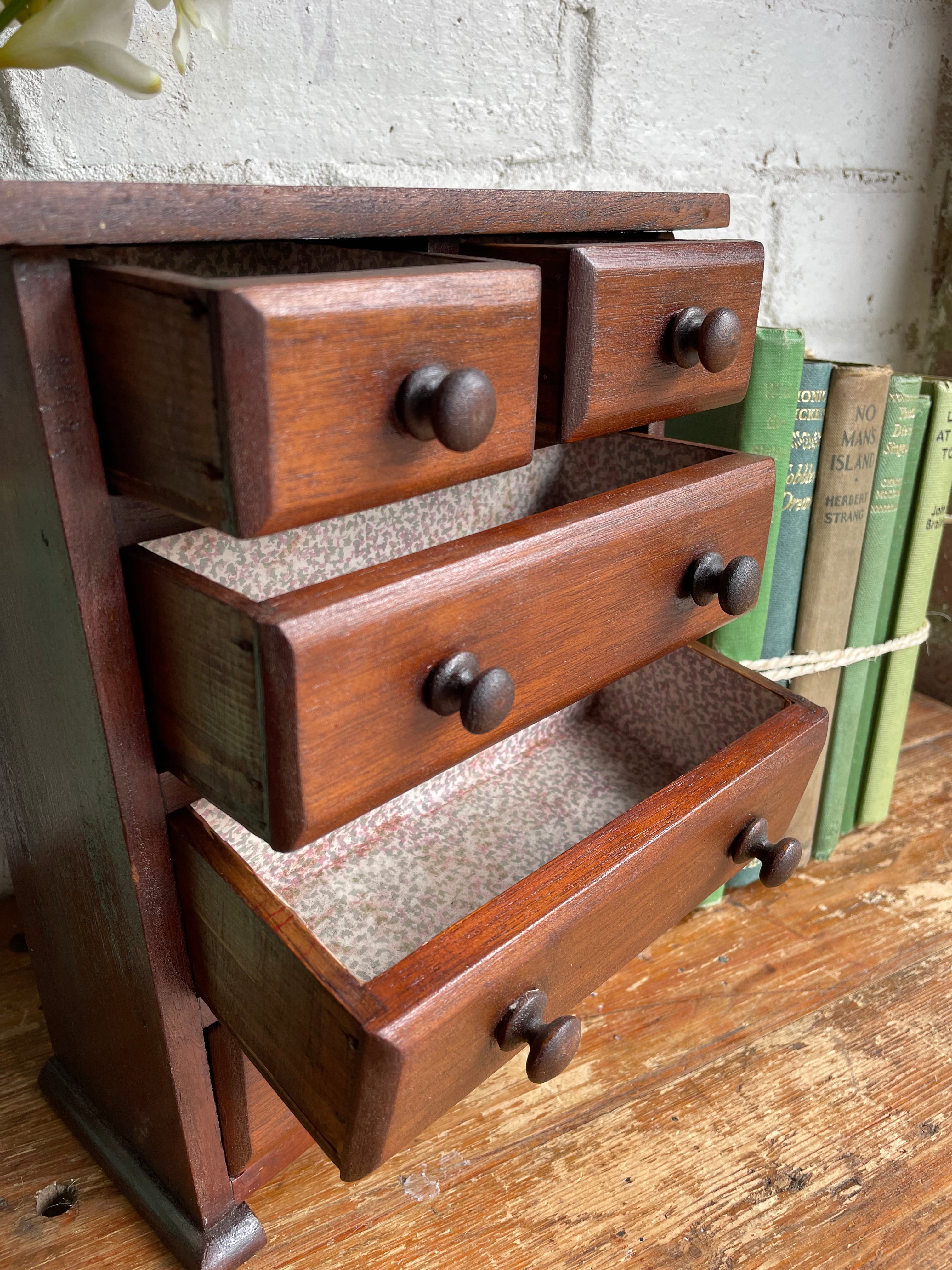 Small Antique Desktop Drawers