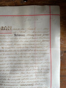 1928 Handwritten and Wax Sealed Conveyance Document. Was £22 now £14.30 at checkout