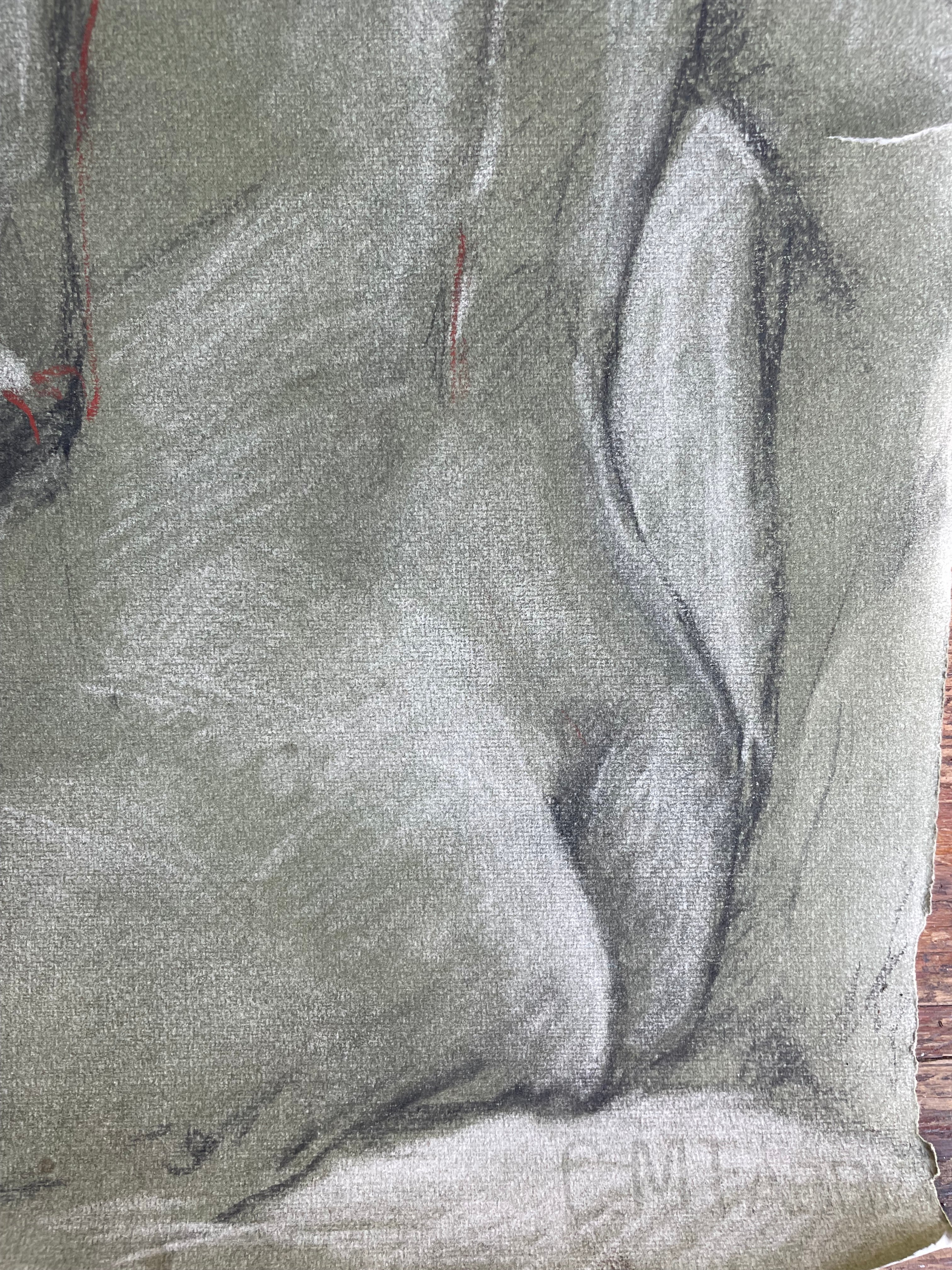 Charcoal Portrait on Paper by Dennis Gilbert