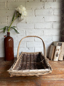 Vintage Wicker Flower Basket