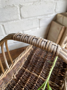 Vintage Wicker Flower Basket