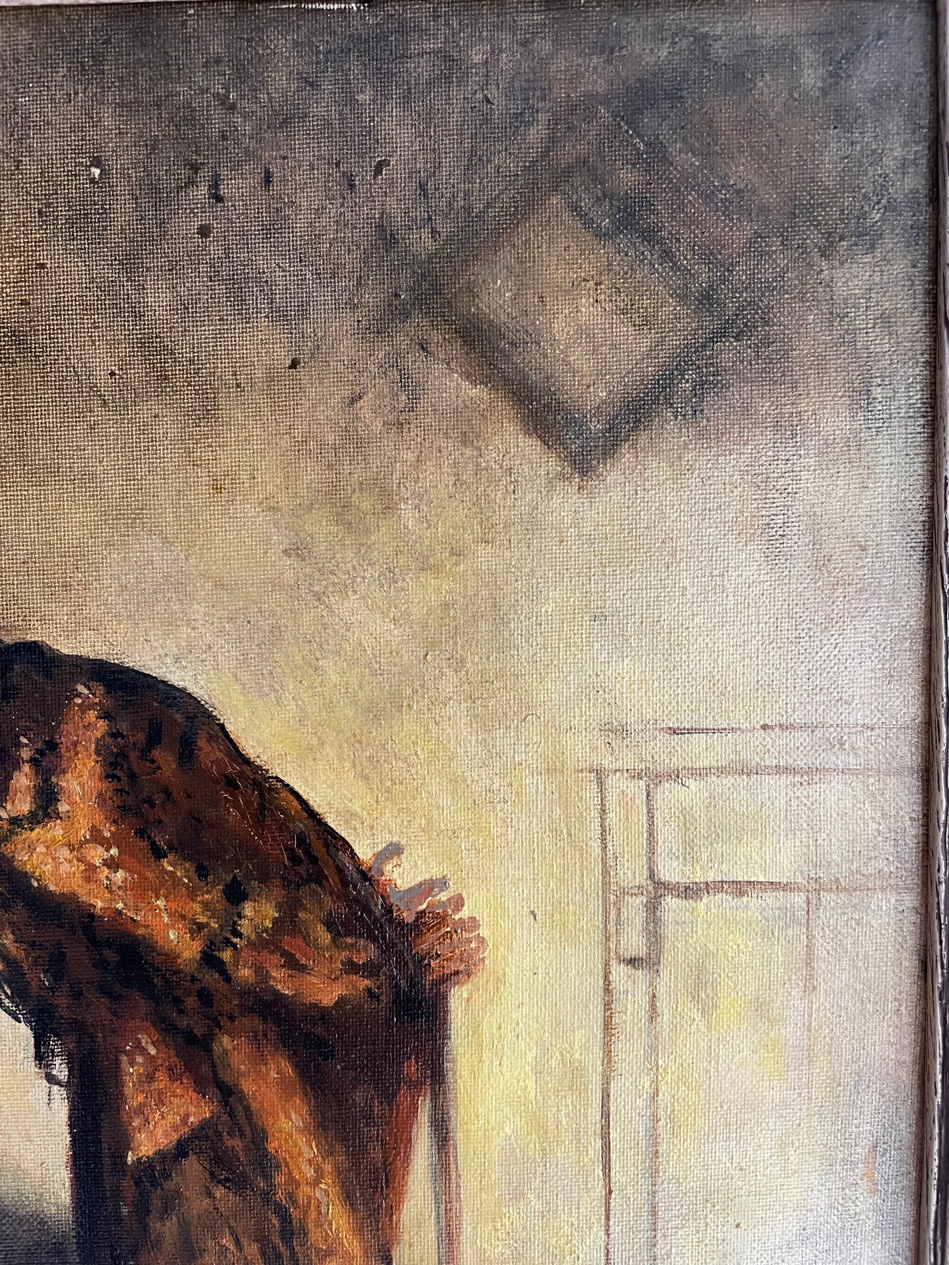 After Spritzweg “The Alchemist” - Oil on Canvas