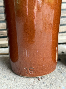 Trio of Stoneware Soda Bottles with Porcelain Swing Stoppers
