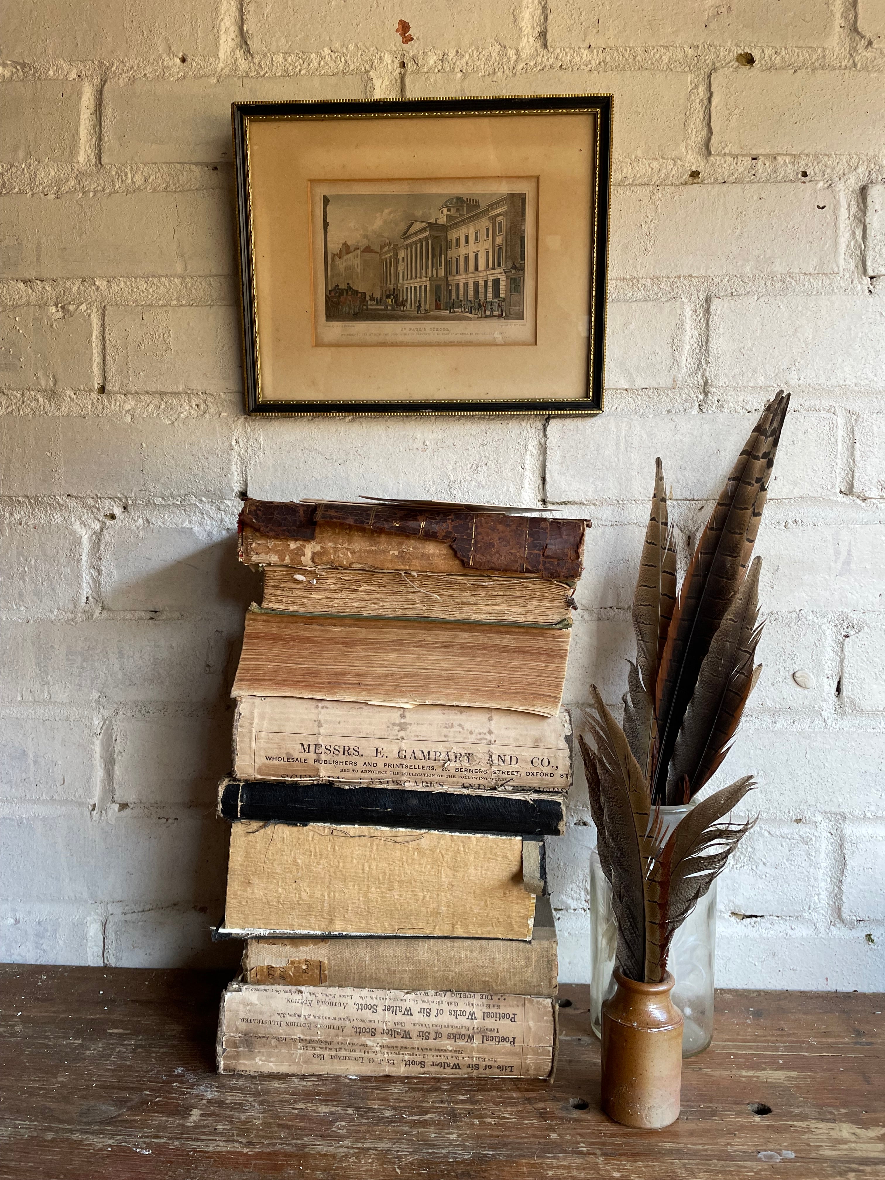 19th Century Framed Bookplate of St Paul’s School in London
