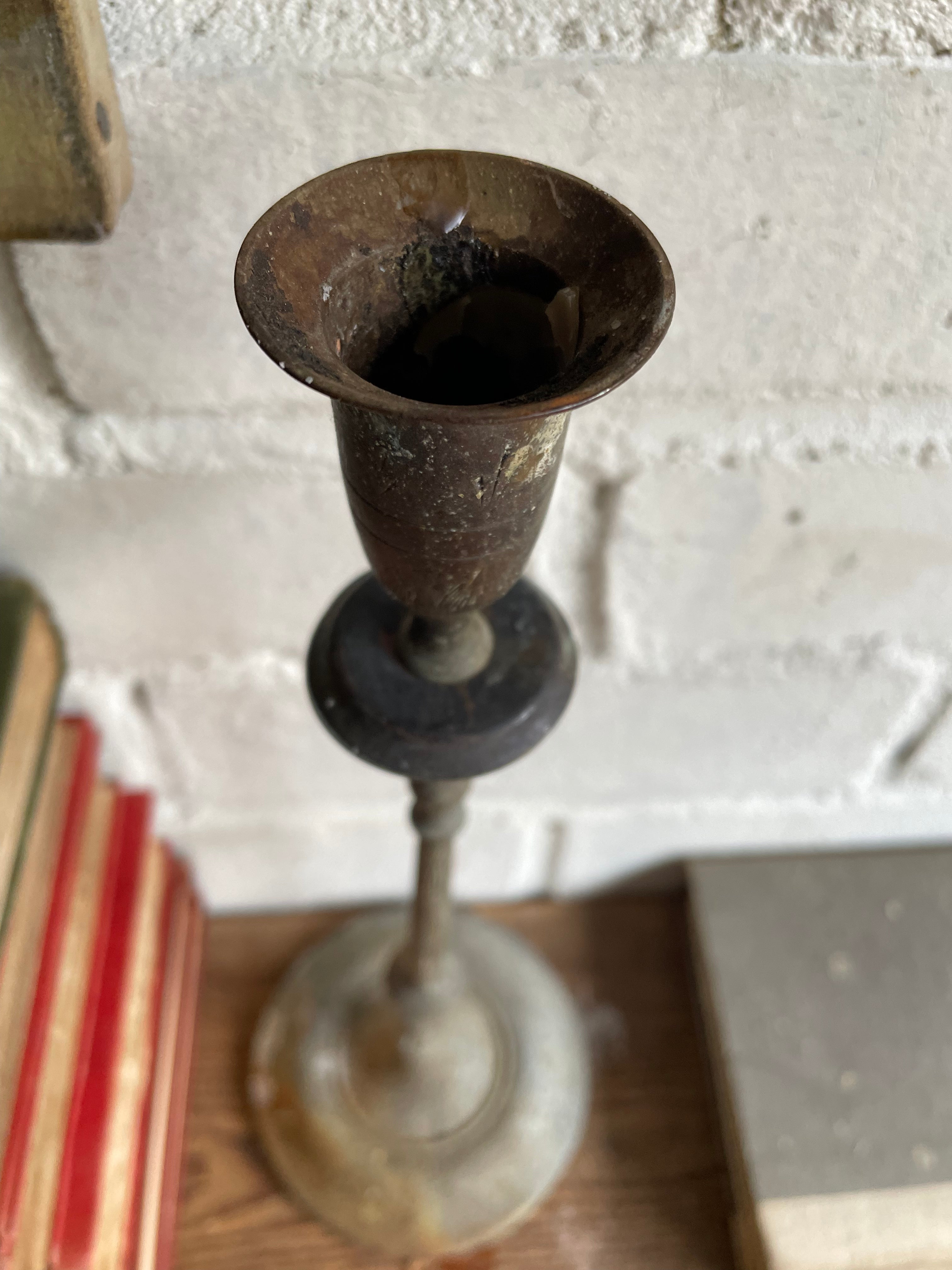 Rustic Iron Candlestick
