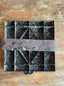 Antique Copper Textile Printing Block