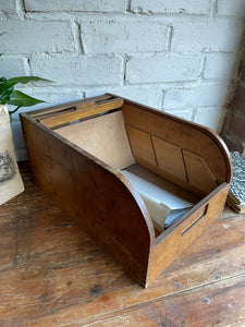 1930s Tambour Desktop Filing Drawer