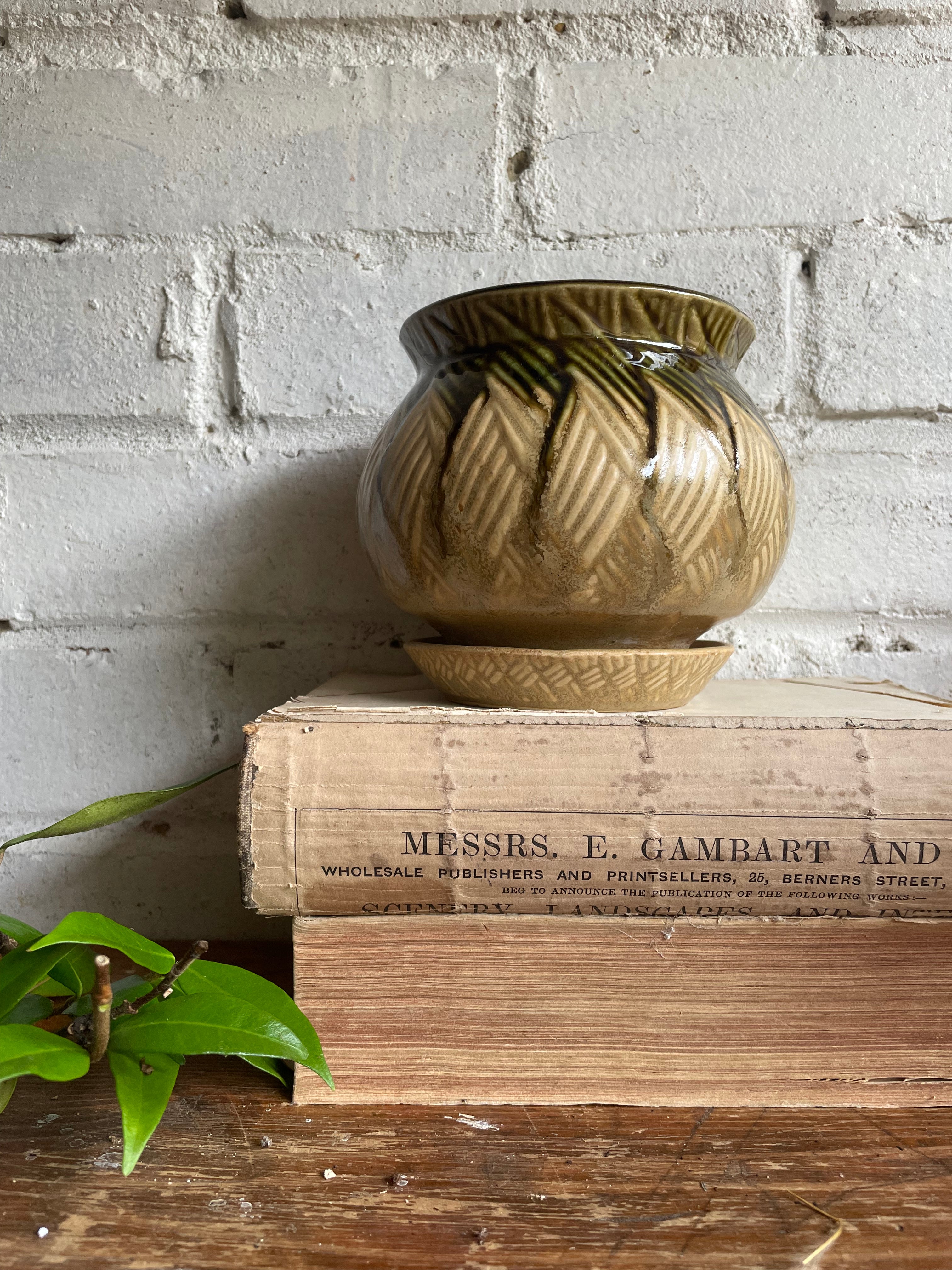 Edwardian Plant Pot with Drainage Saucer