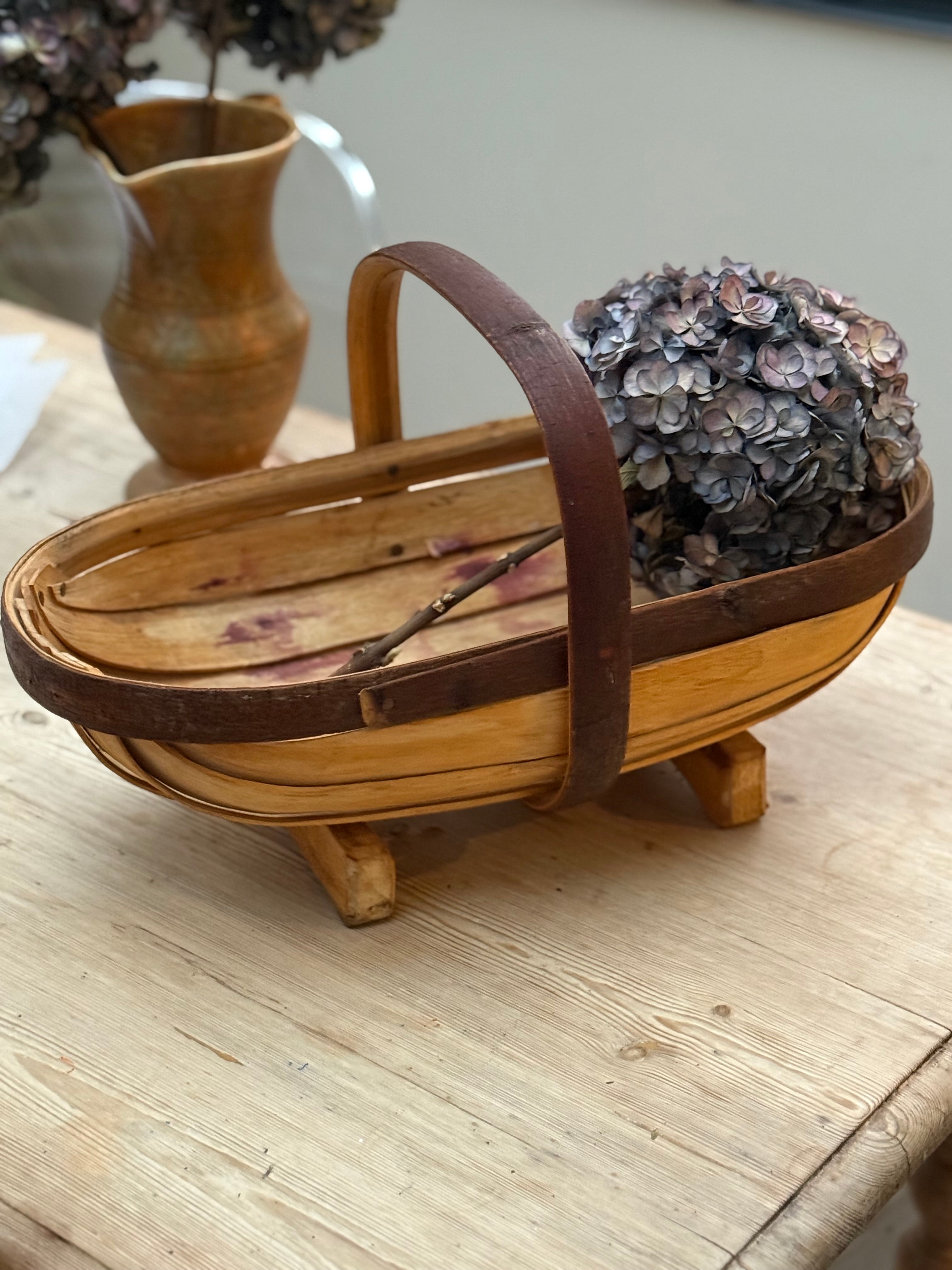 Circa 1940s: Vintage Sussex Wooden Trug