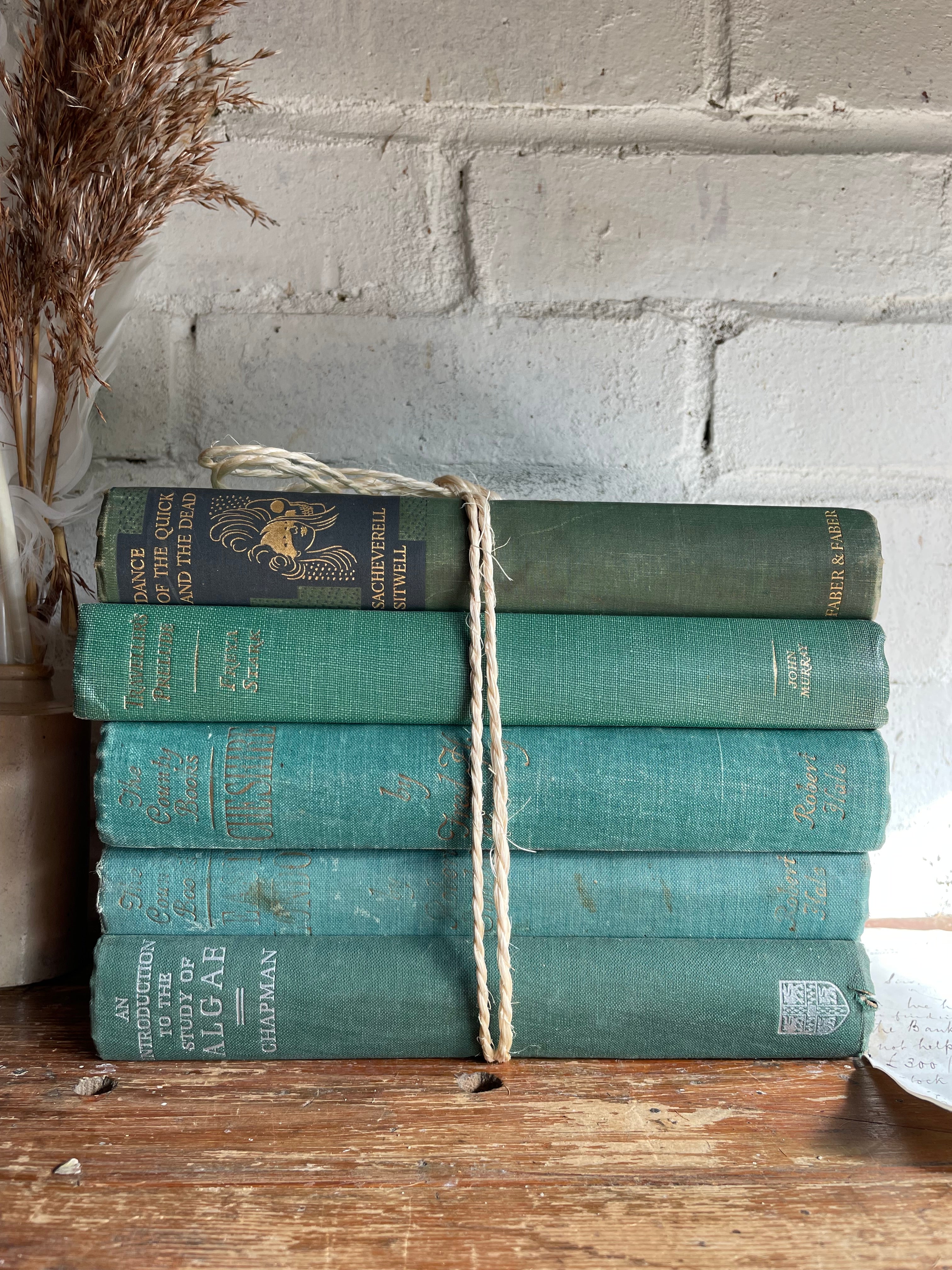 Green Vintage Book Bundle