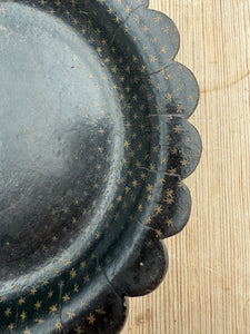 19th Century Scalloped Papier Mache Plate