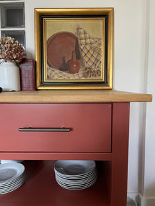 Large Still-Life with Gingham Tablecloth signed and dated 1927