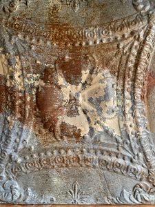 Original American Early 1900s Tin Ceiling Tile