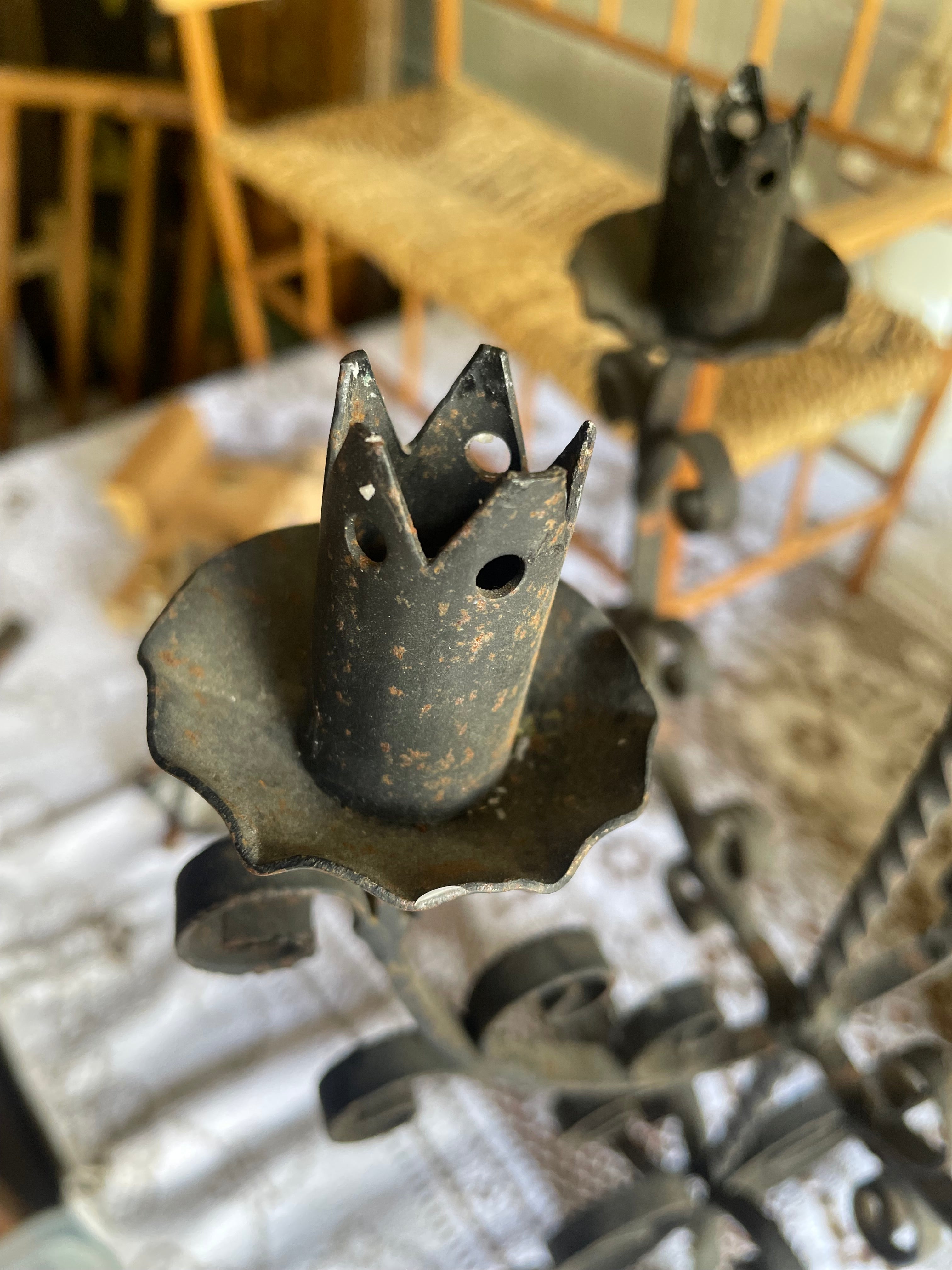 Iron Work Table Candelabra