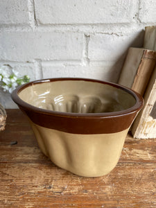 Oval Victorian Stoneware Jelly Mould
