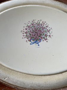 Hand-Painted Floral Wooden Tray