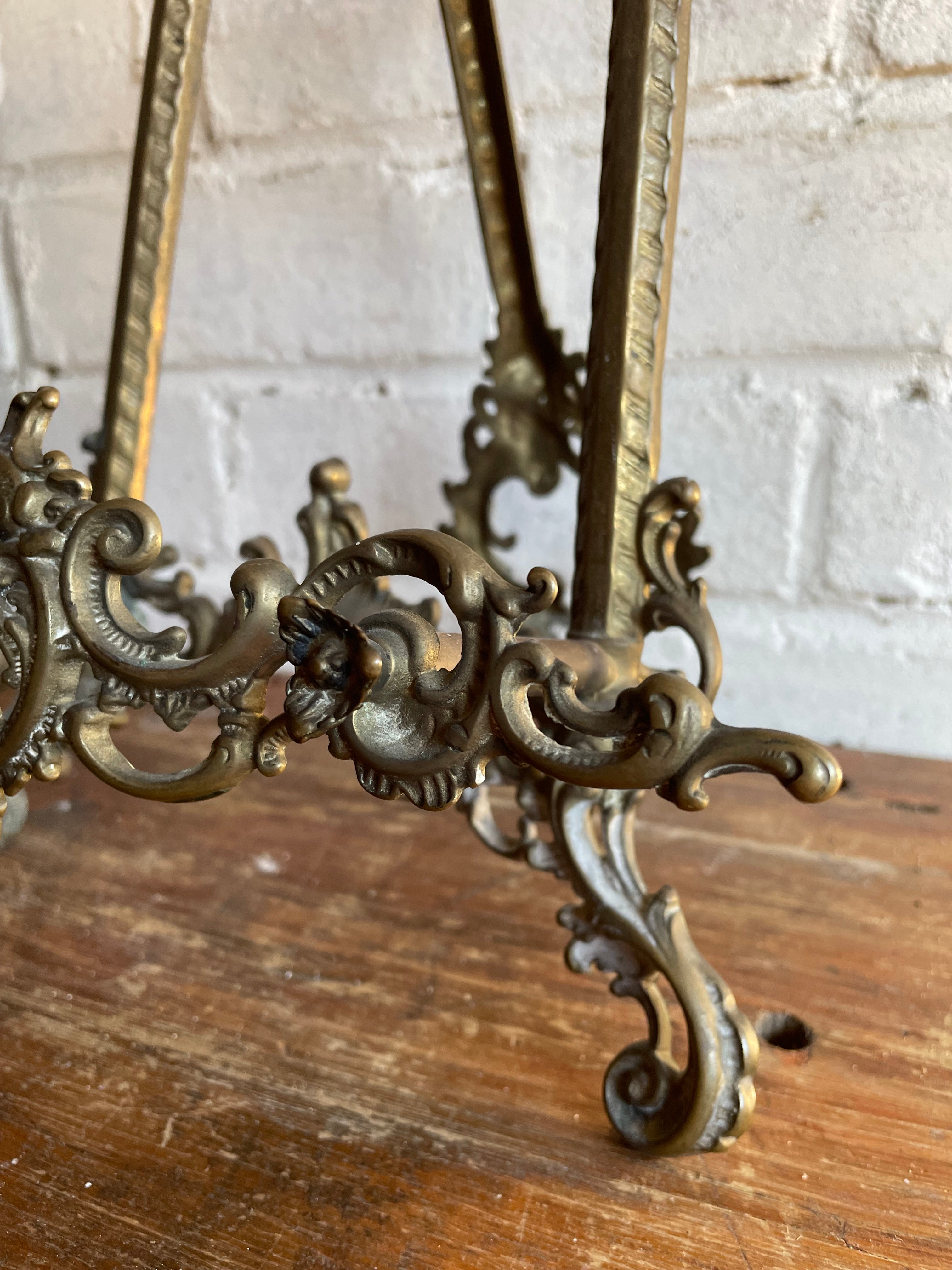Large Old Gilt Easel
