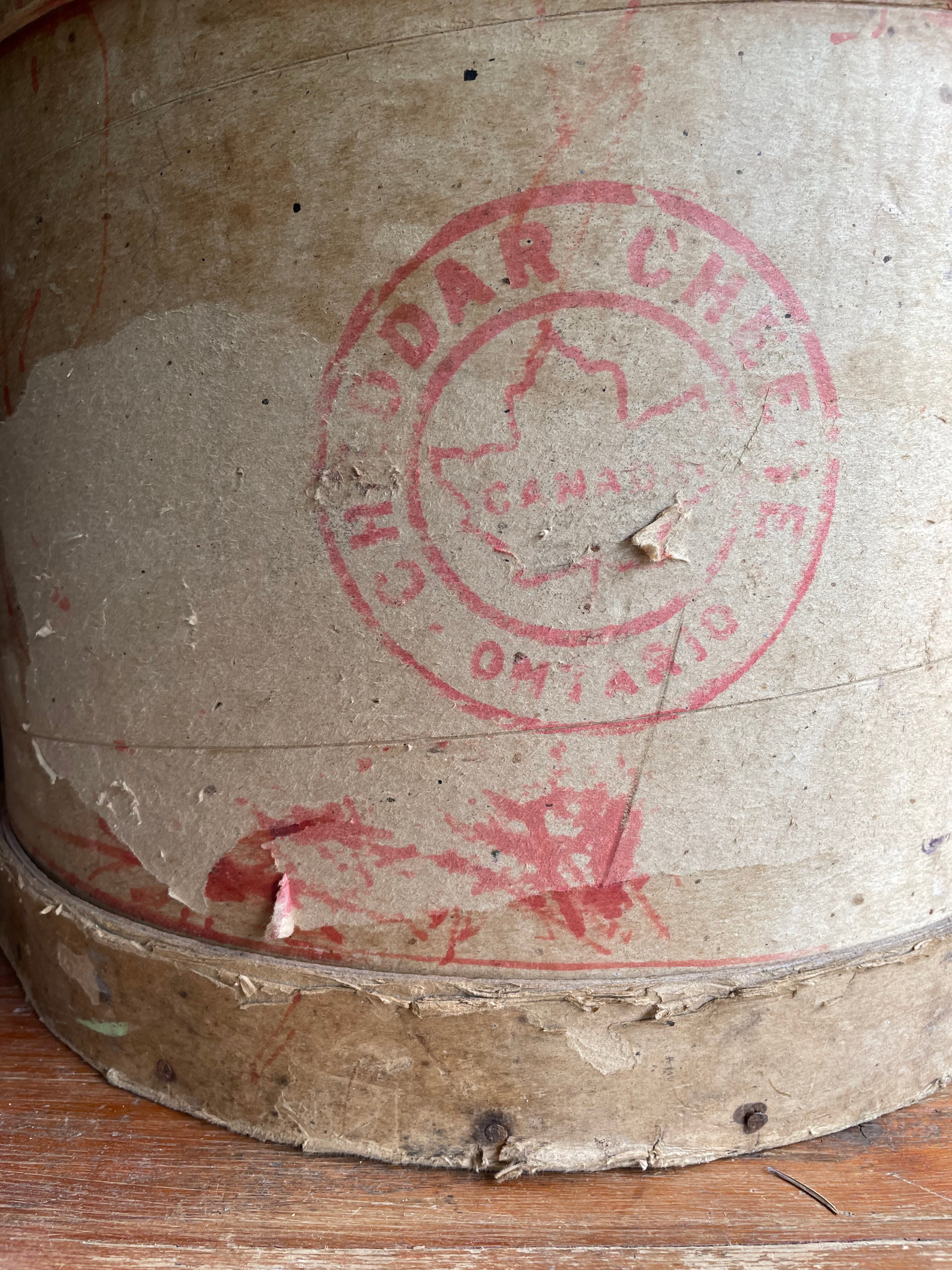 Large Vintage Canadian Cheese Box