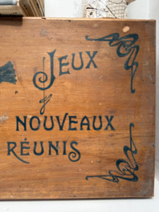 Early 1900s Art Nouveau French Game Box