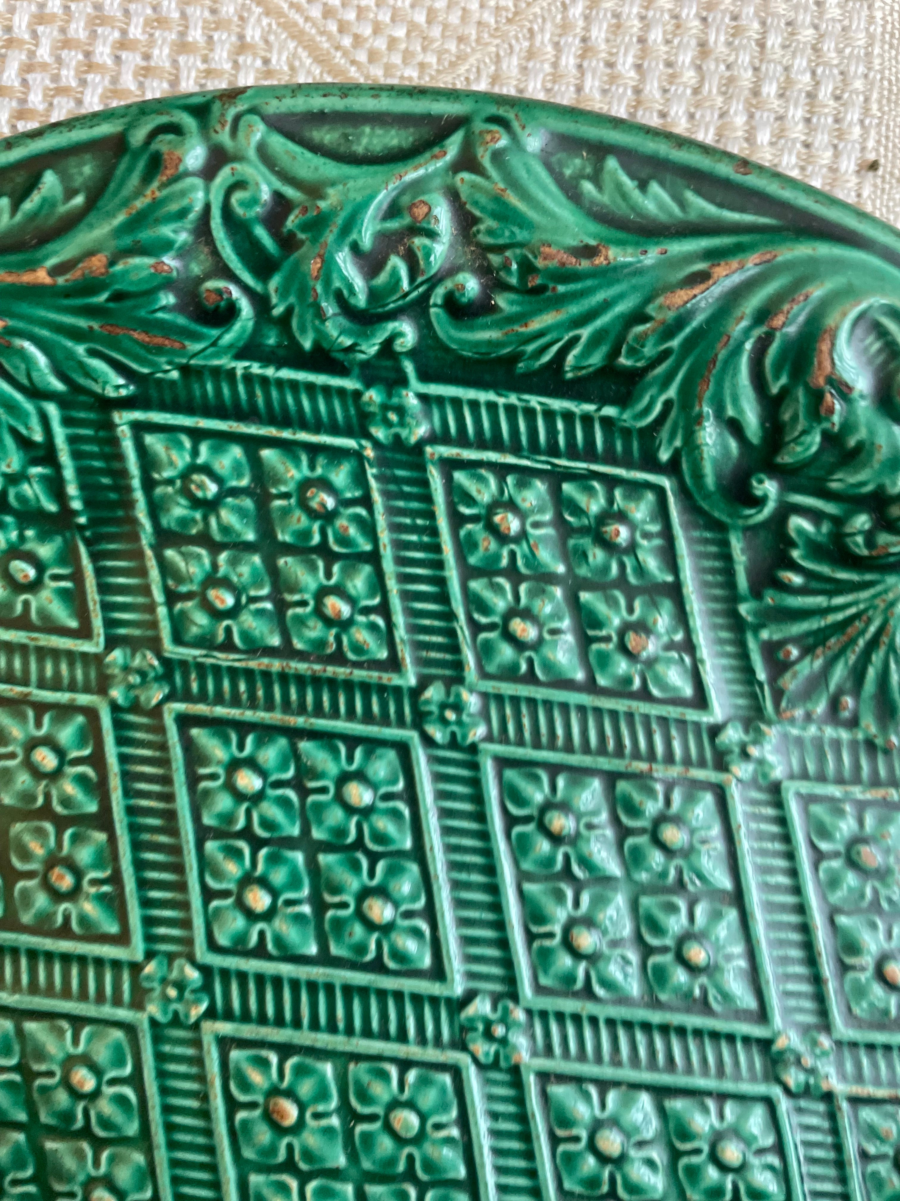 19th Century Majolica Plate