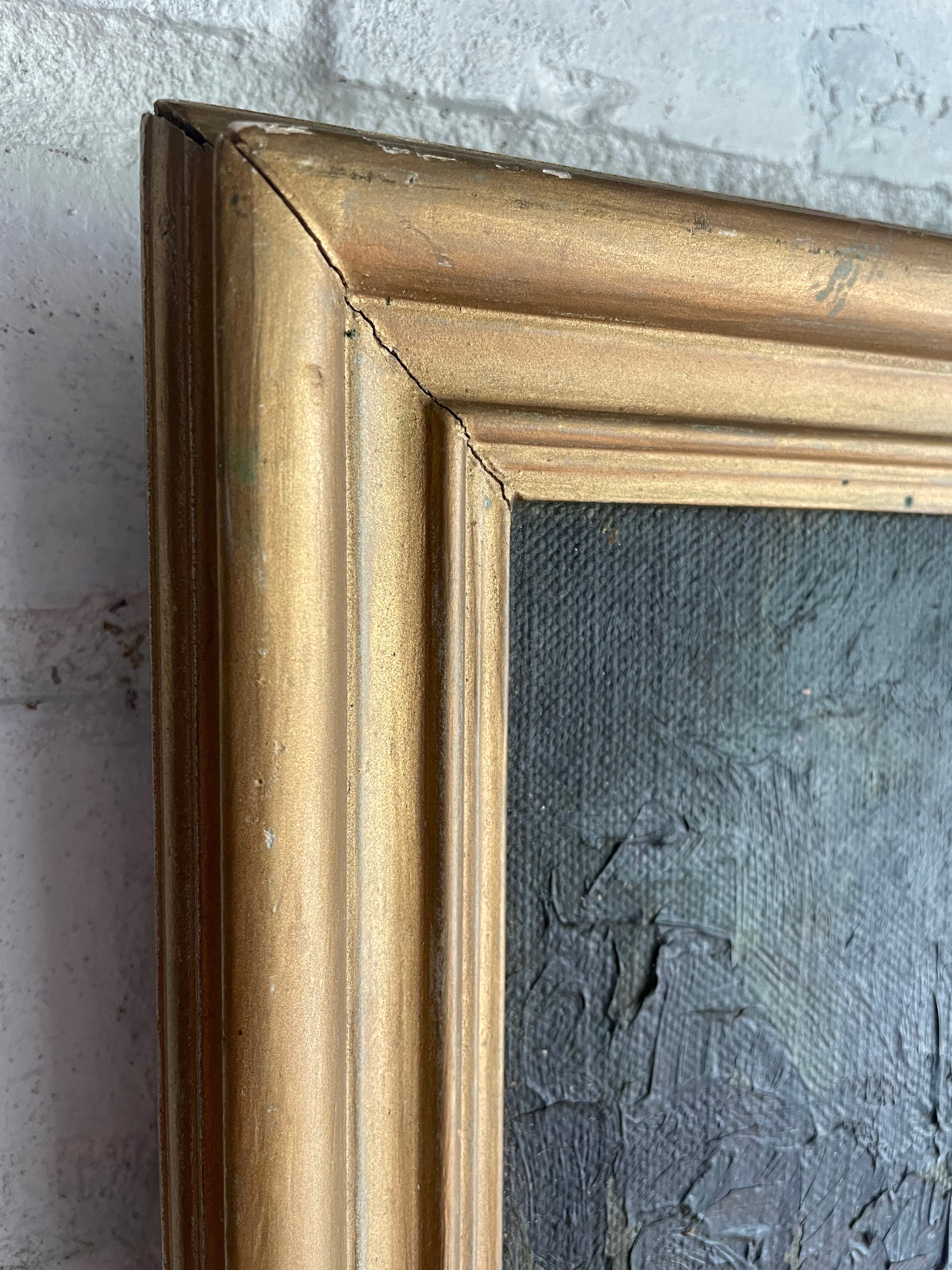 Still-Life with Copper Jug: Vintage Oil on Board