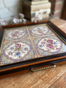 Upcycled Victorian Tile Tray