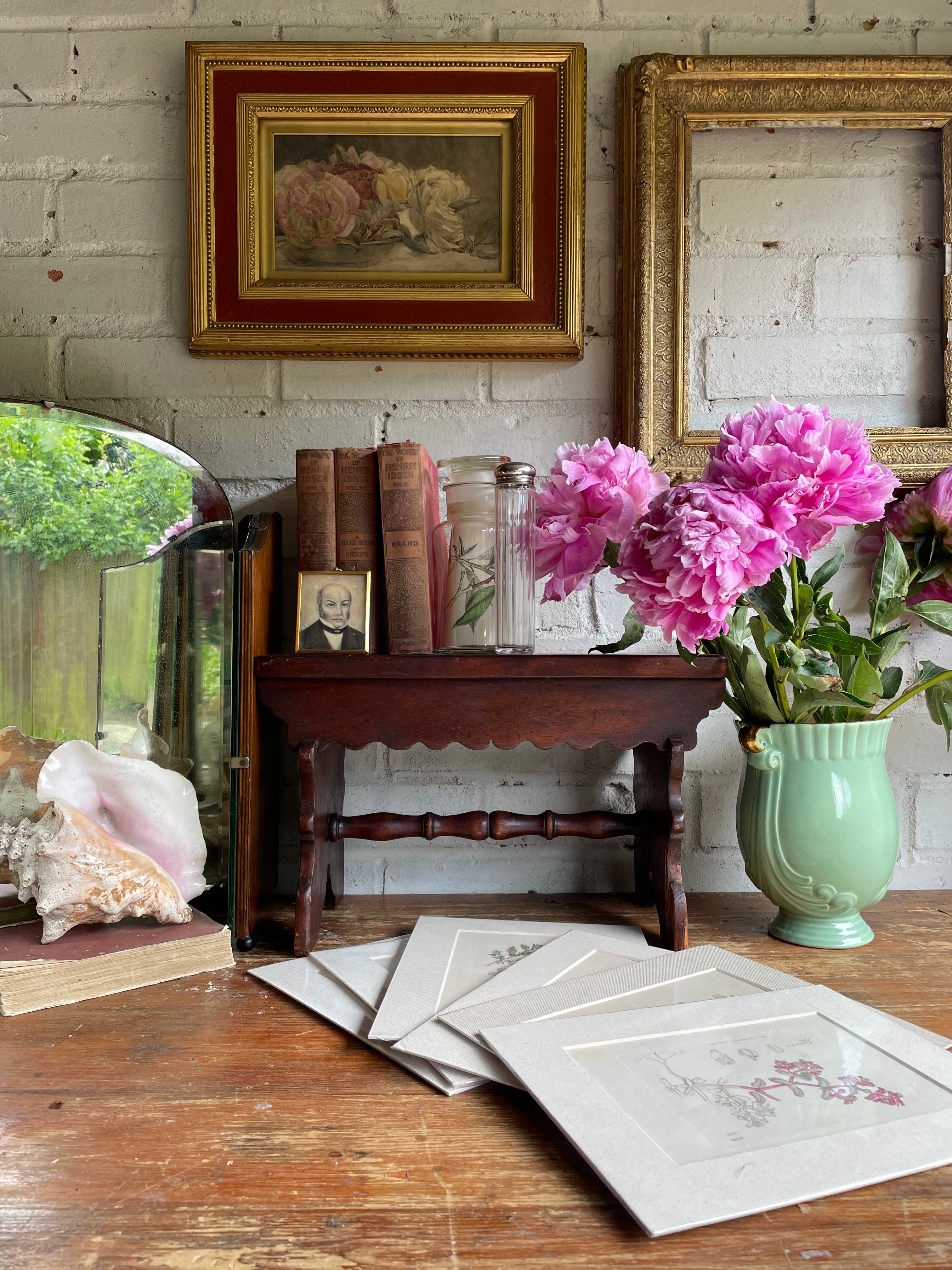 19th Century Oak Scalloped Stool
