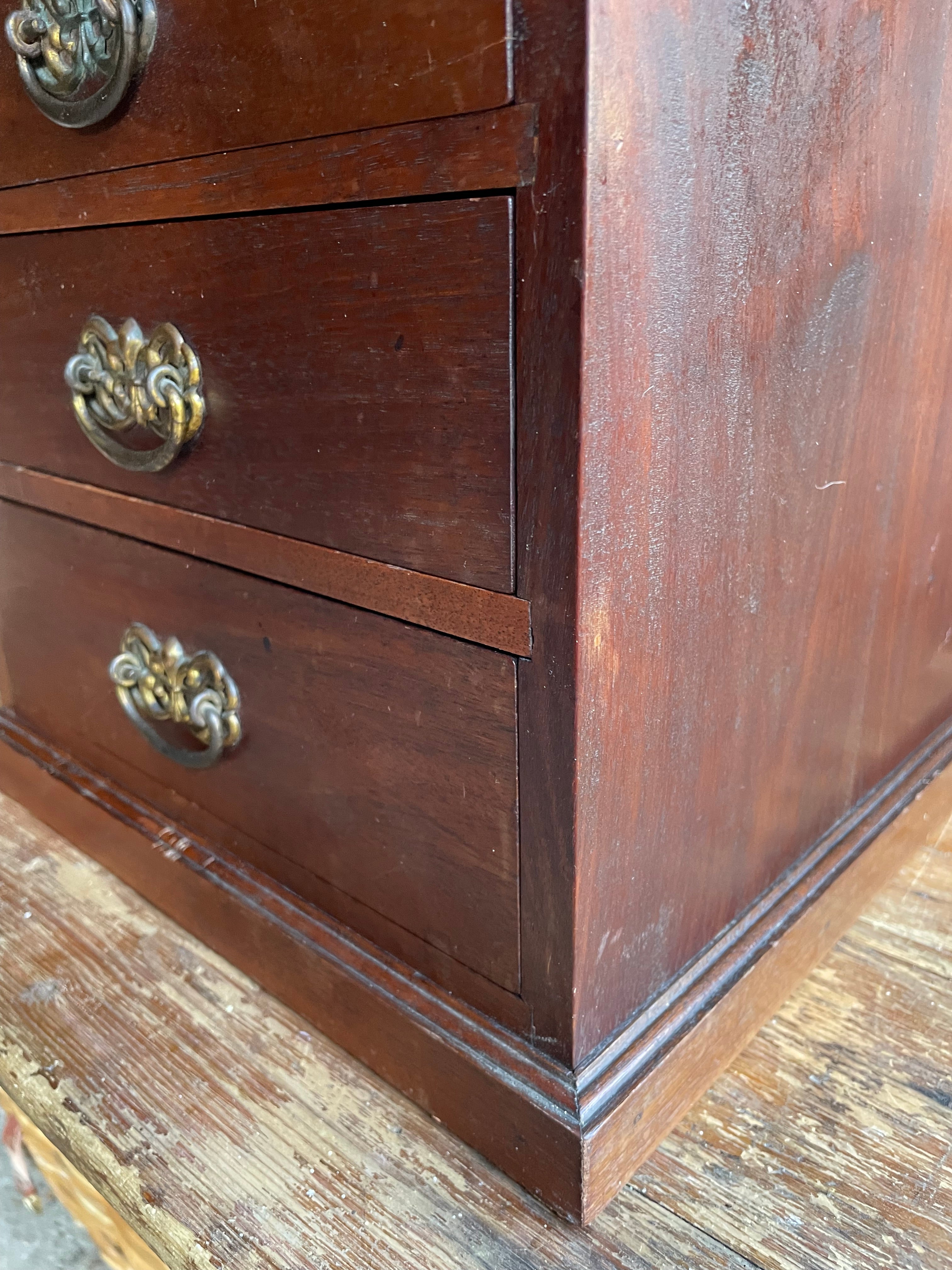 UK only delivery. 1930s American Tabletop Drawers with Brass Handles. Were £100 now £65 at checkout