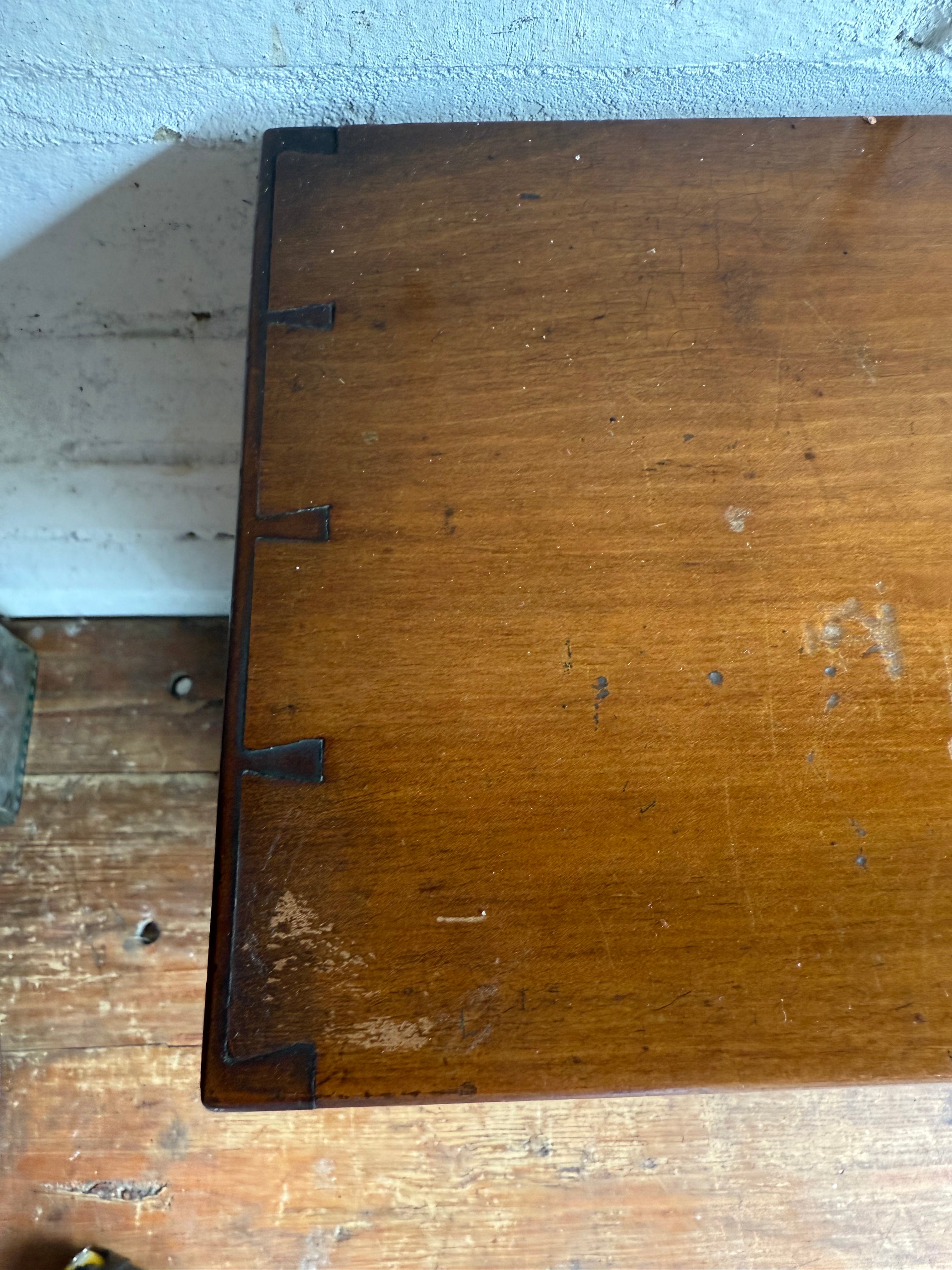 Rare 1930s Wooden First Aid Cabinet with Inlaid “Green Cross”