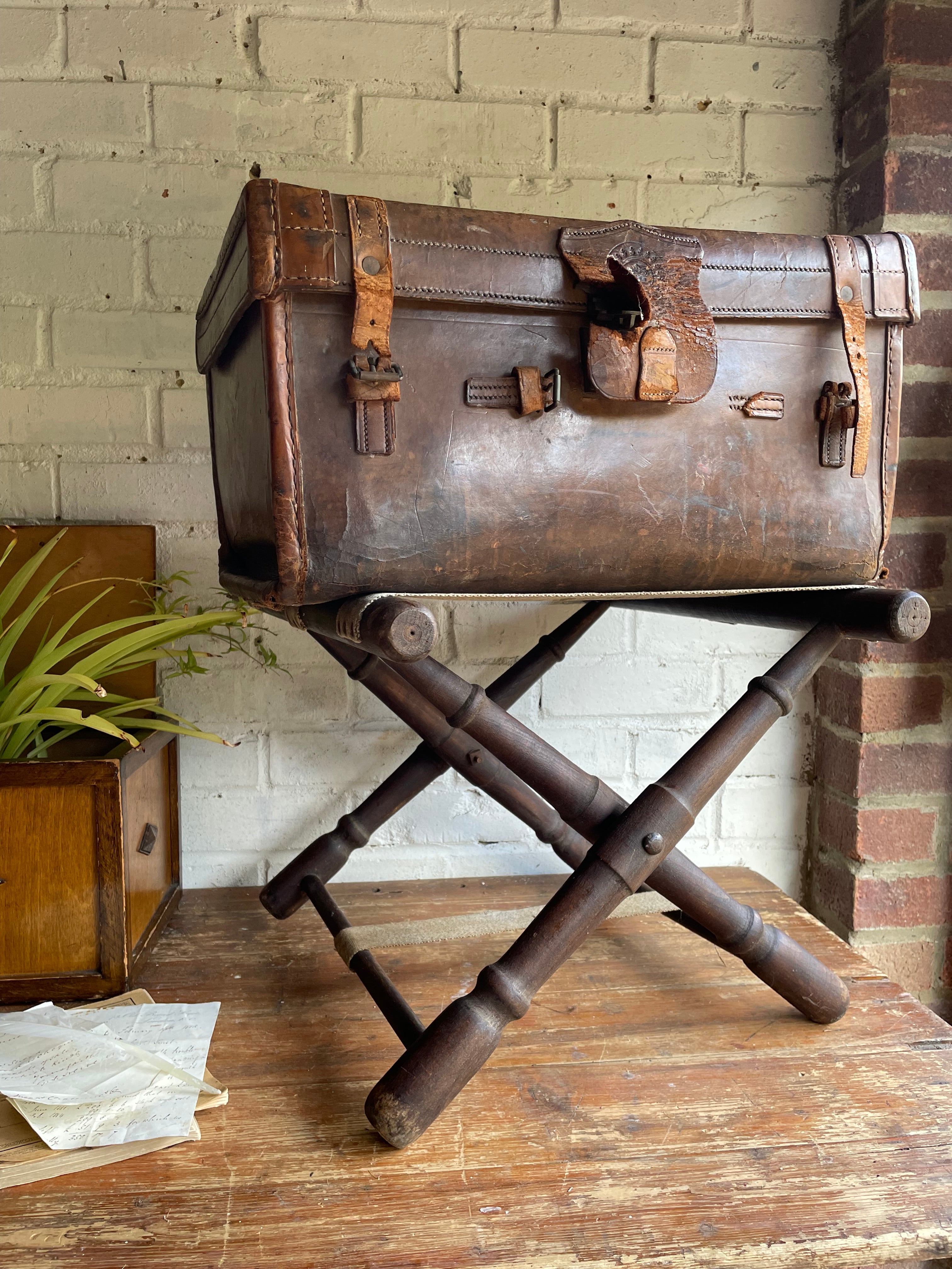 1930s French  Folding Luggage Rack