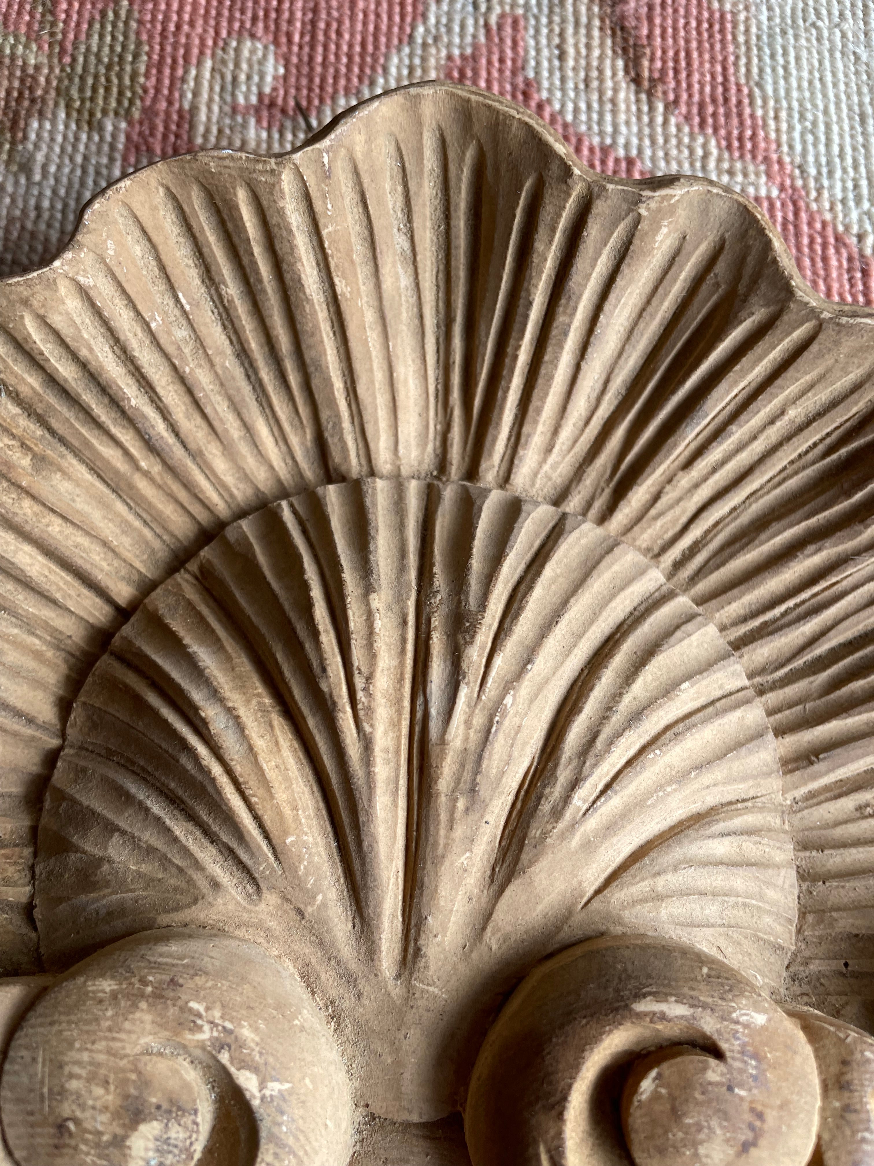 French Plaster Pediment