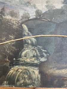 19th Century British School Double-Sided Oil Painting