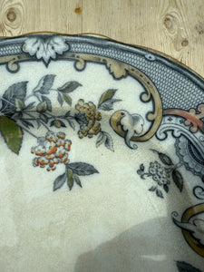 Large 19th Century Pinder, Bourne & Hope "Malva" Ironstone Platter
