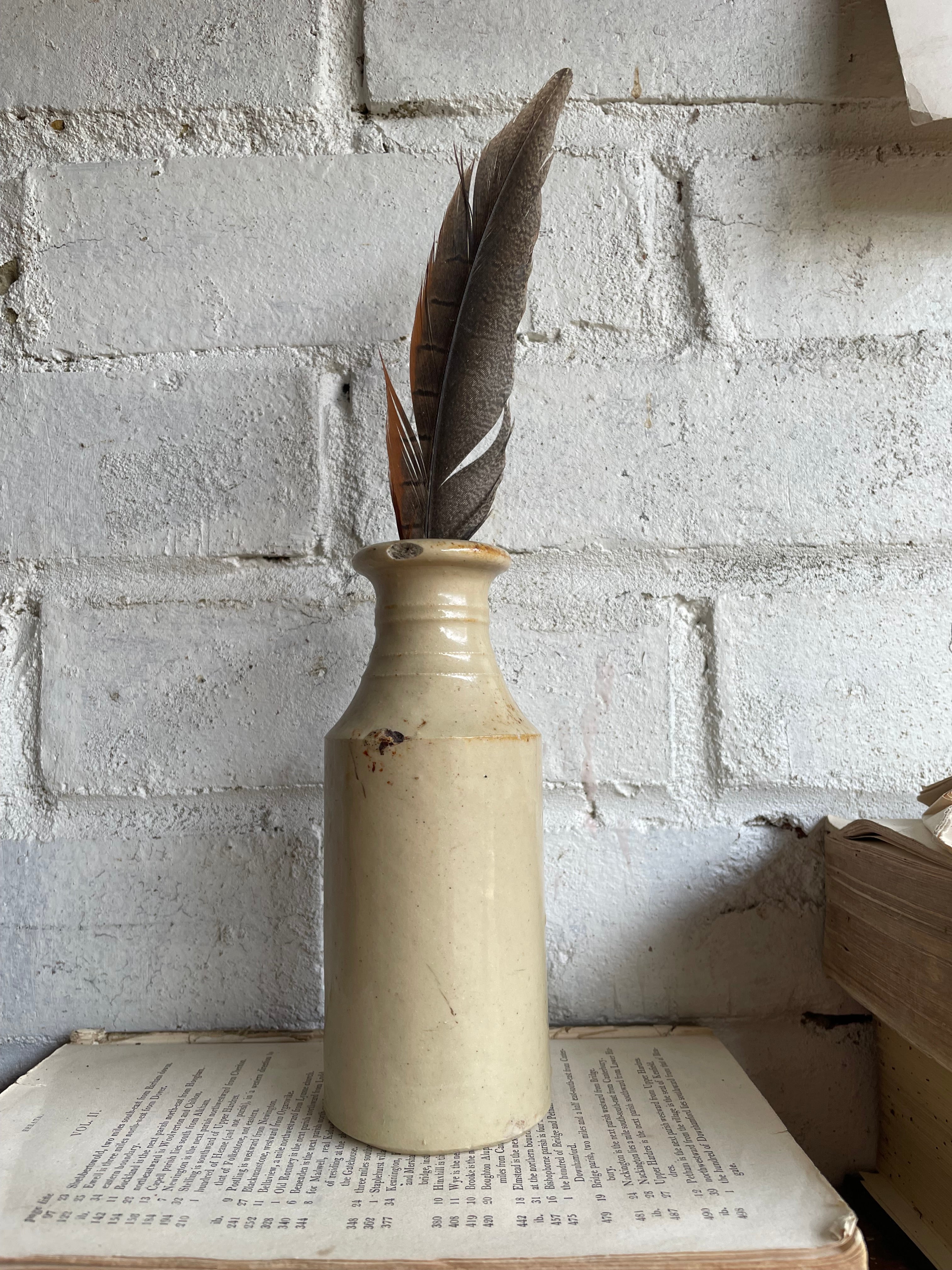 Trio of Antique Stoneware Bottles