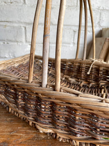 Vintage Wicker Flower Basket