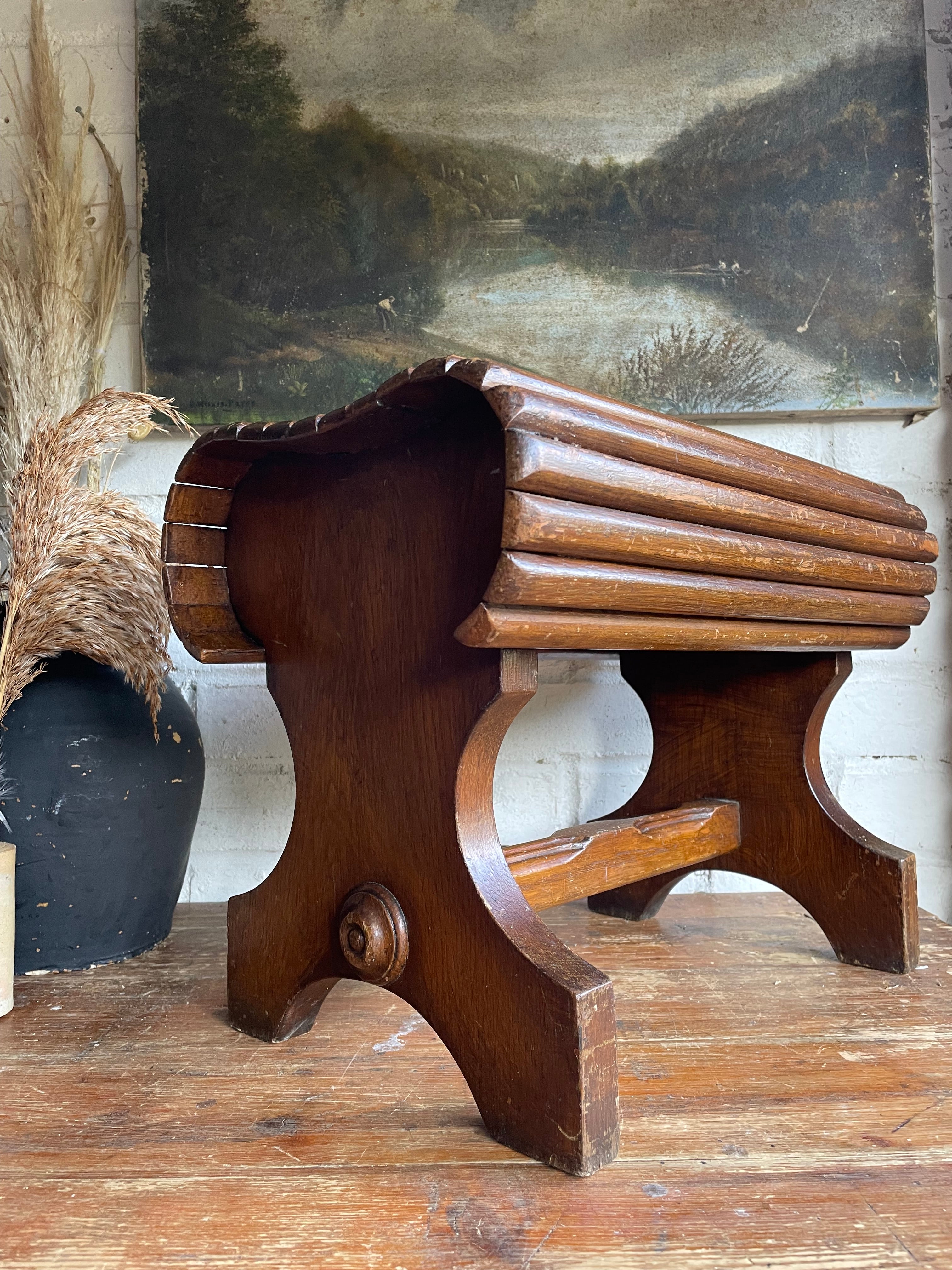 French Antique Little Bench