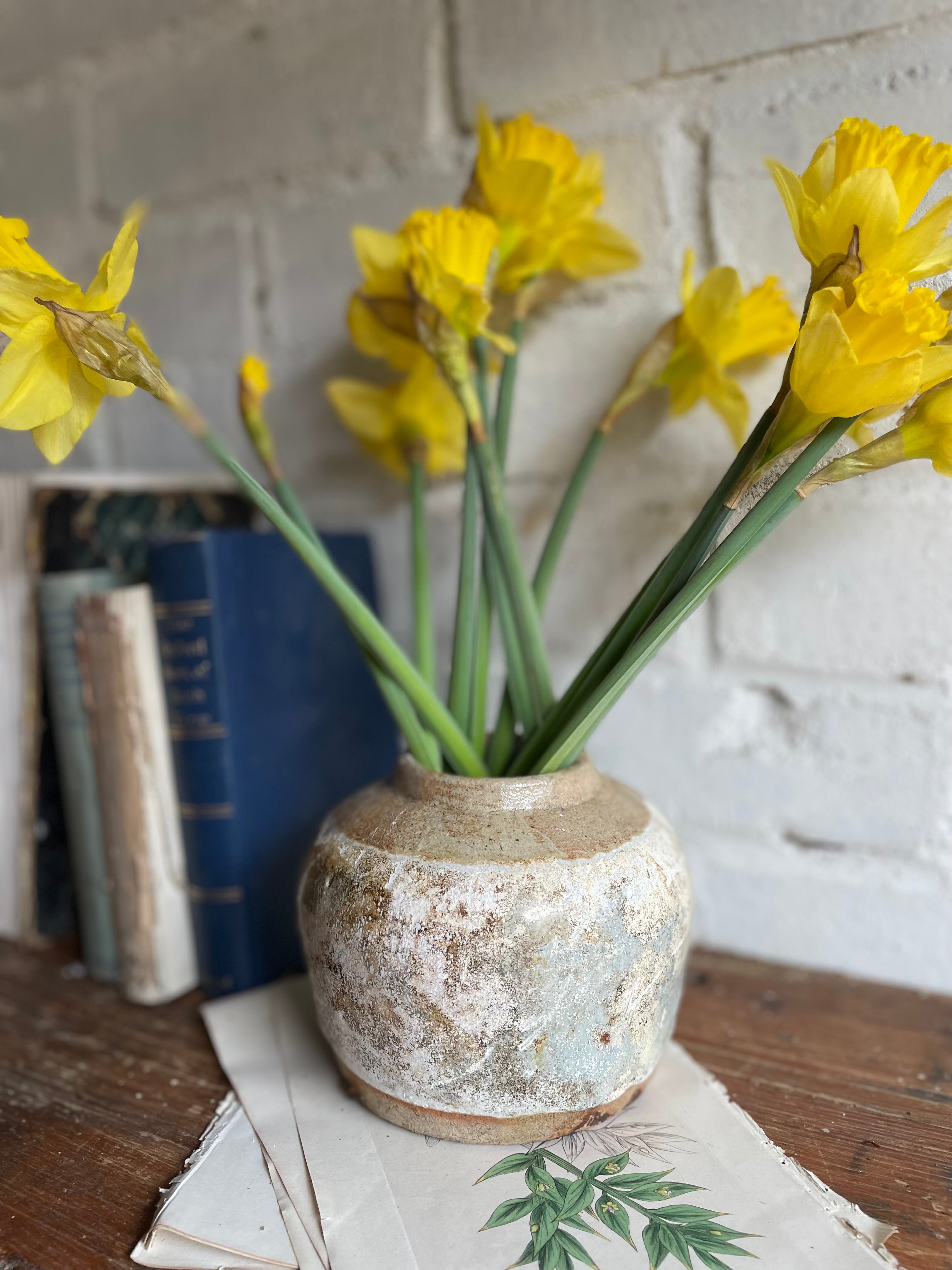 Speckled 19th Century Ginger Jar