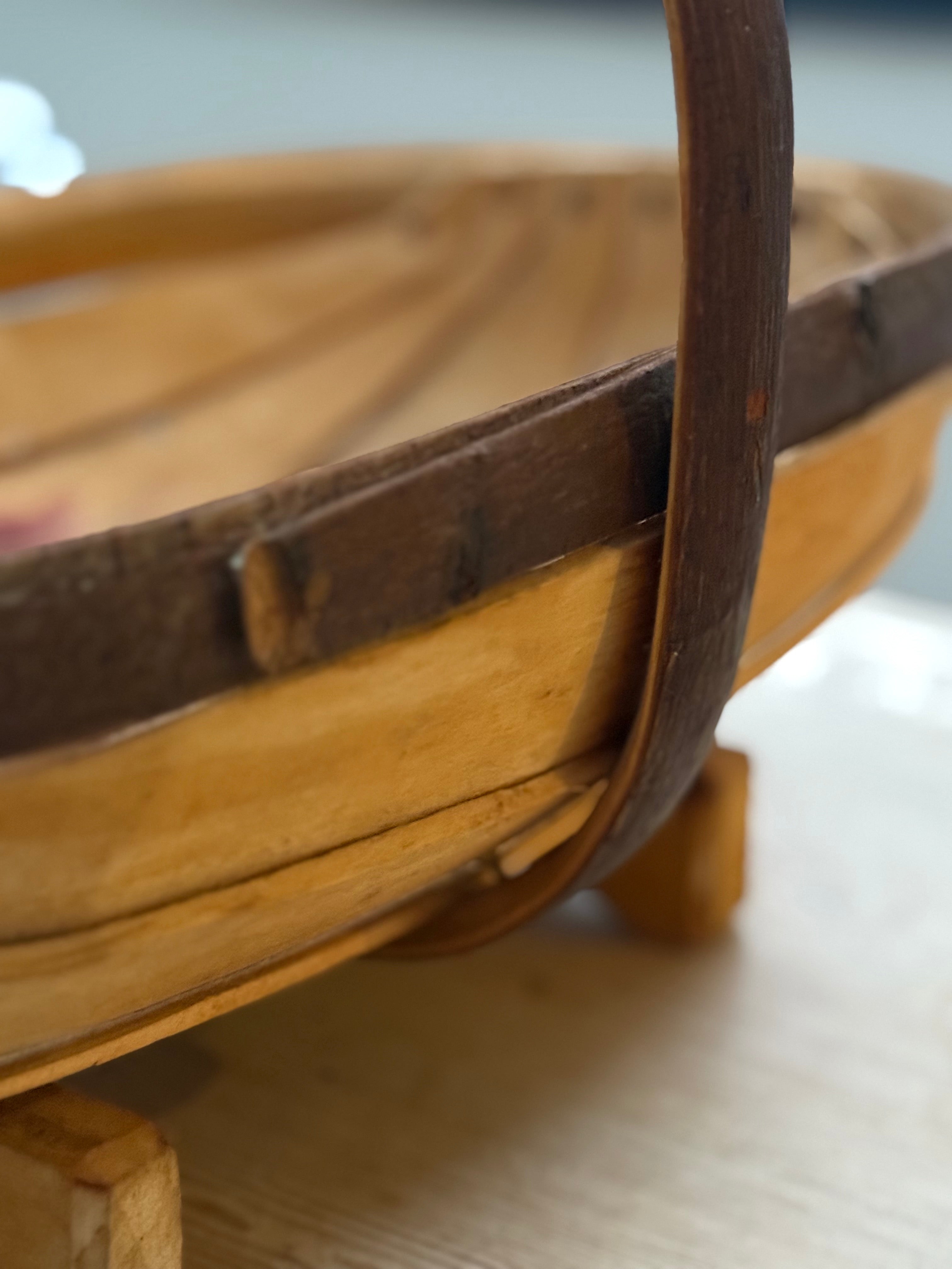 Circa 1940s: Vintage Sussex Wooden Trug
