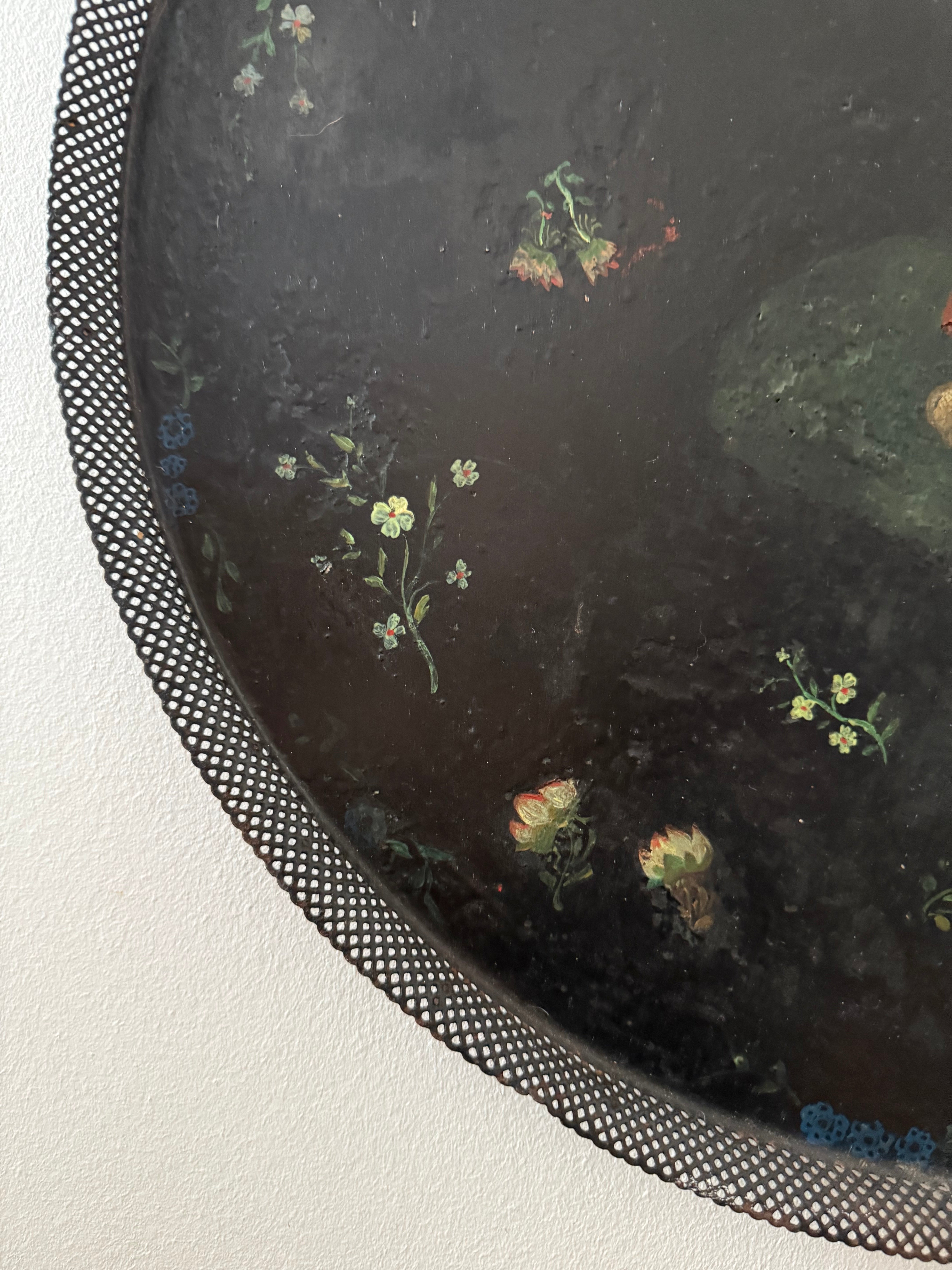 Circa 1810: Georgian Oversized Toleware Tray