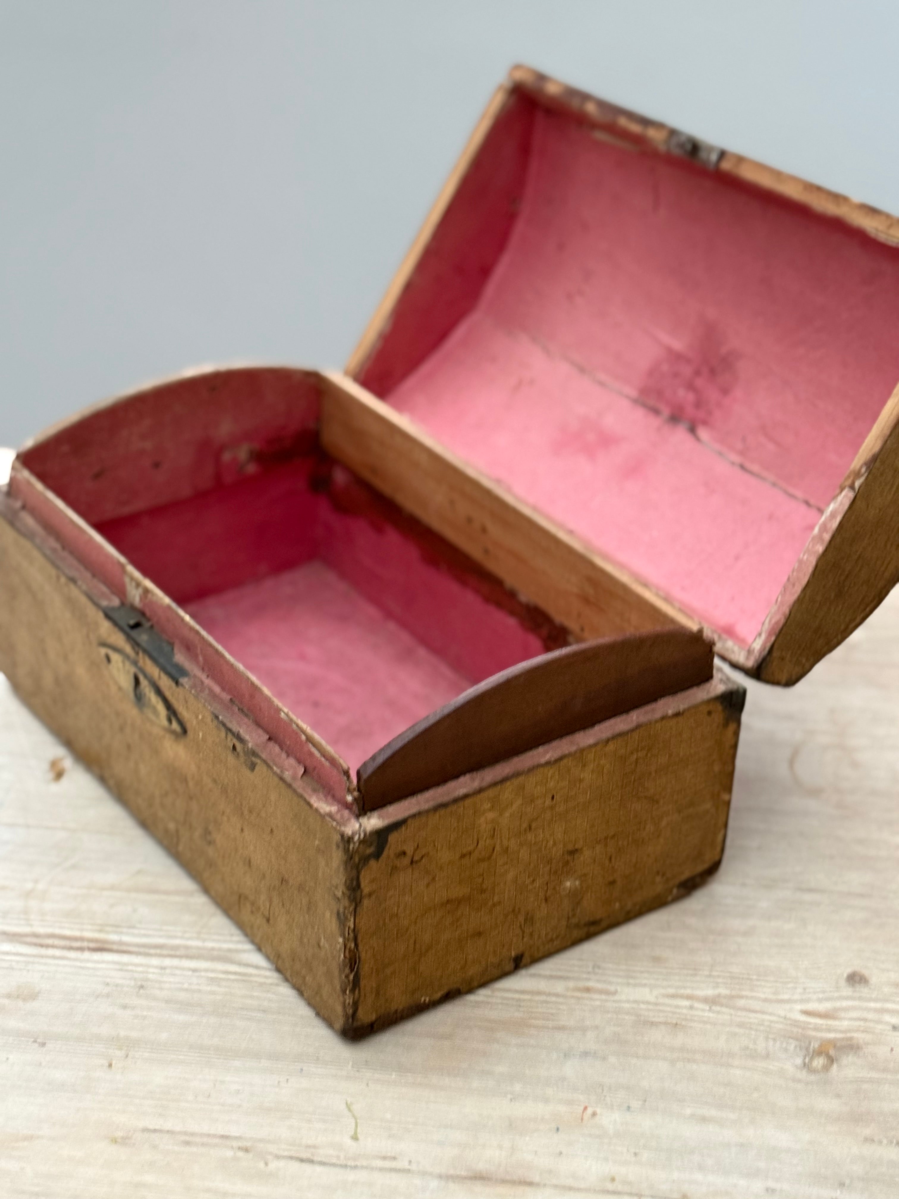 Circa 1880s: Embossed Faux Leather Box