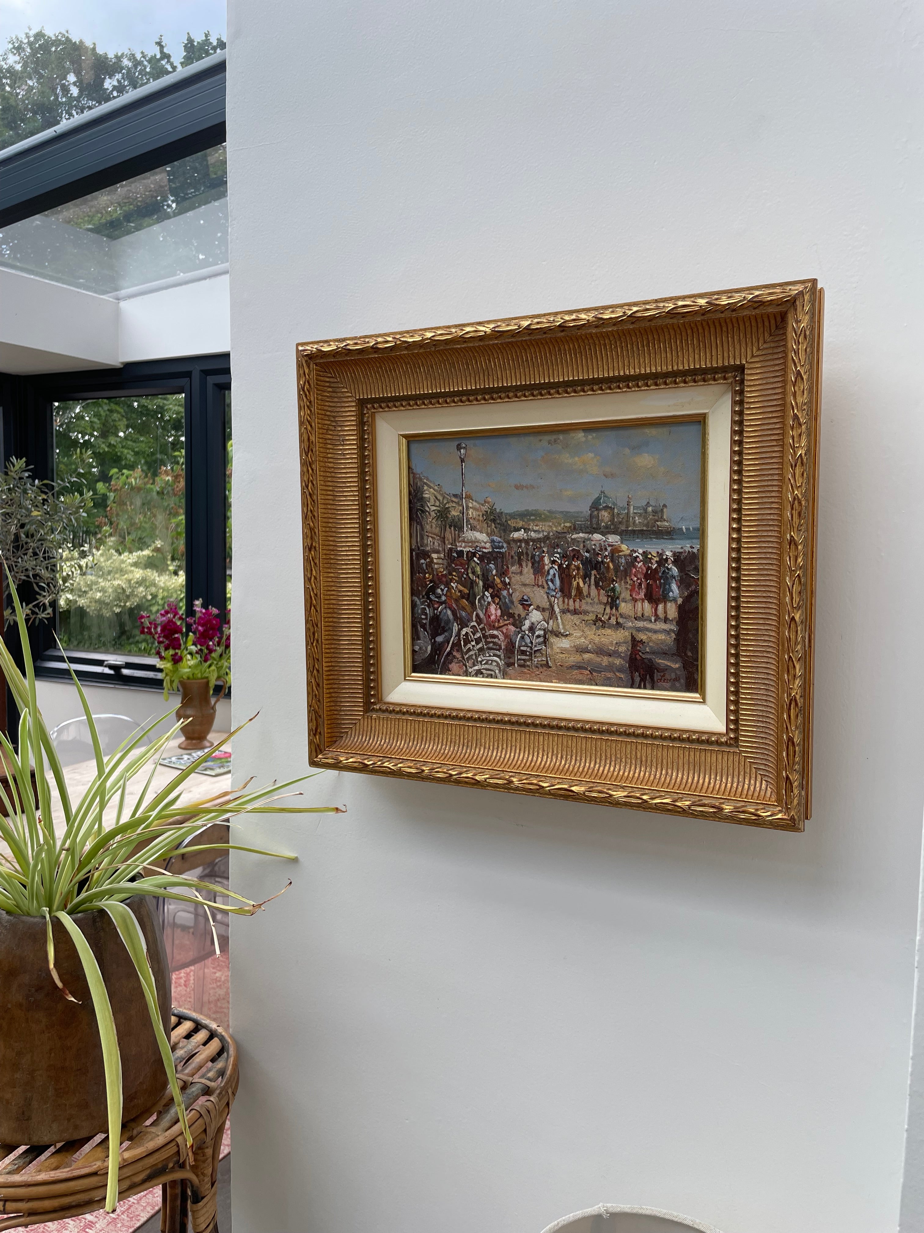 Belle Epoque French Riviera Oil on Canvas: Was £145 now £101.50 at checkout