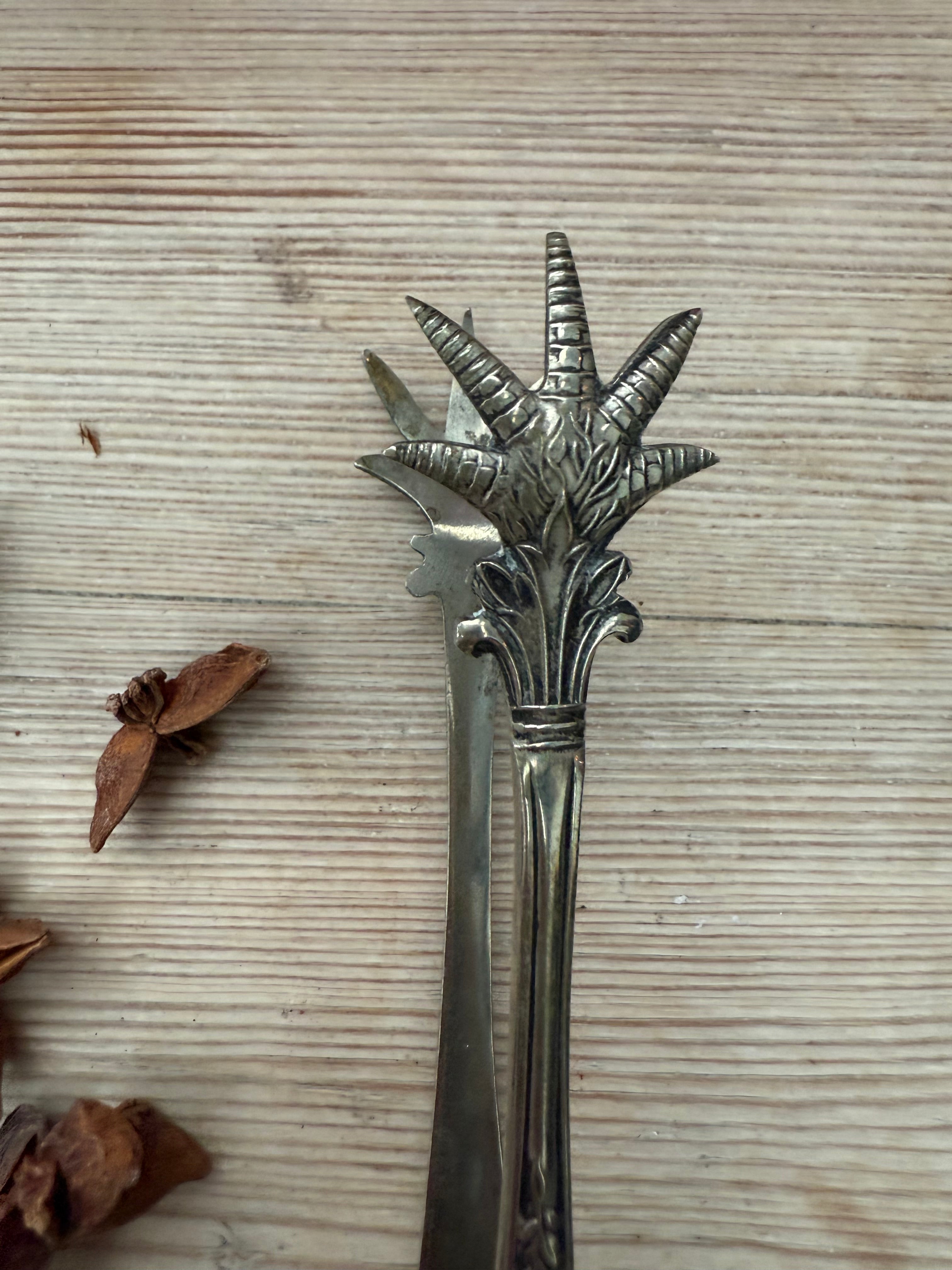 Circa 1937: George VI Coronation Silver Plated Sugar Tongs