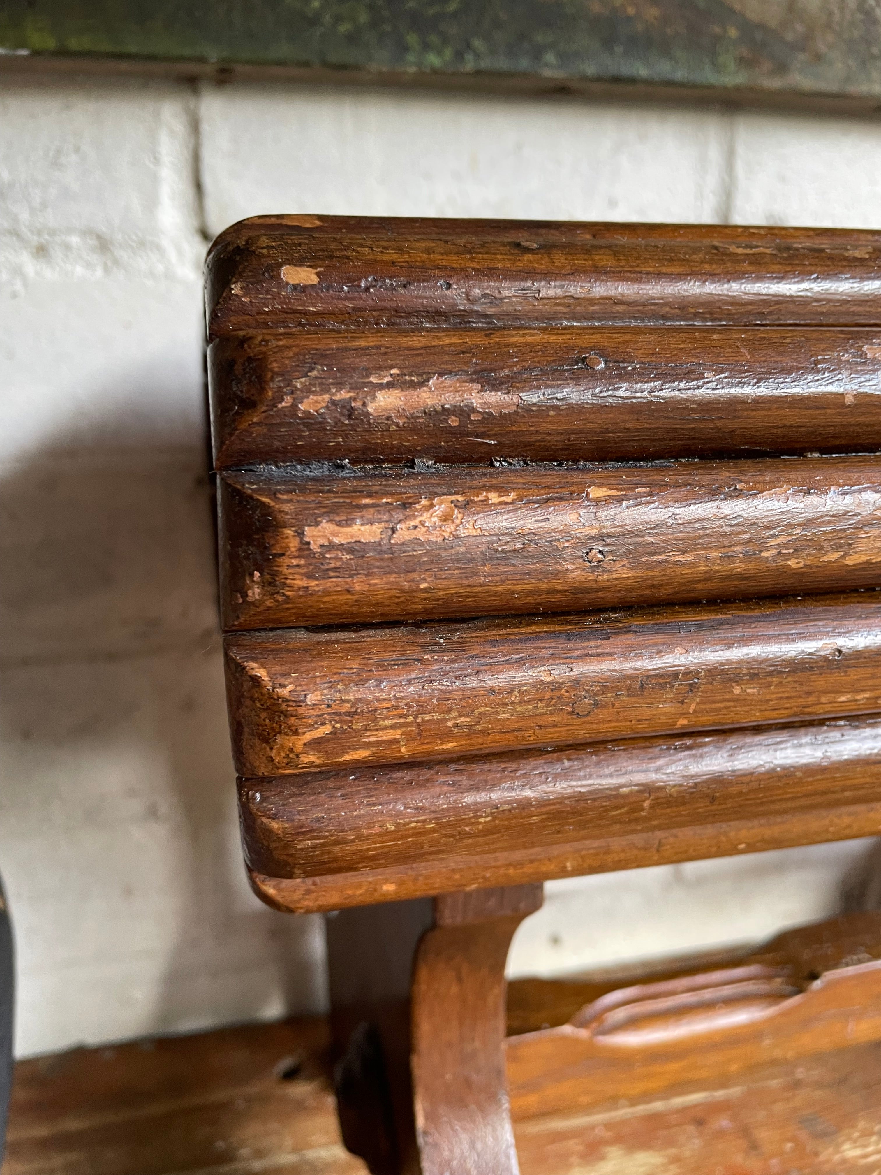 French Antique Little Bench