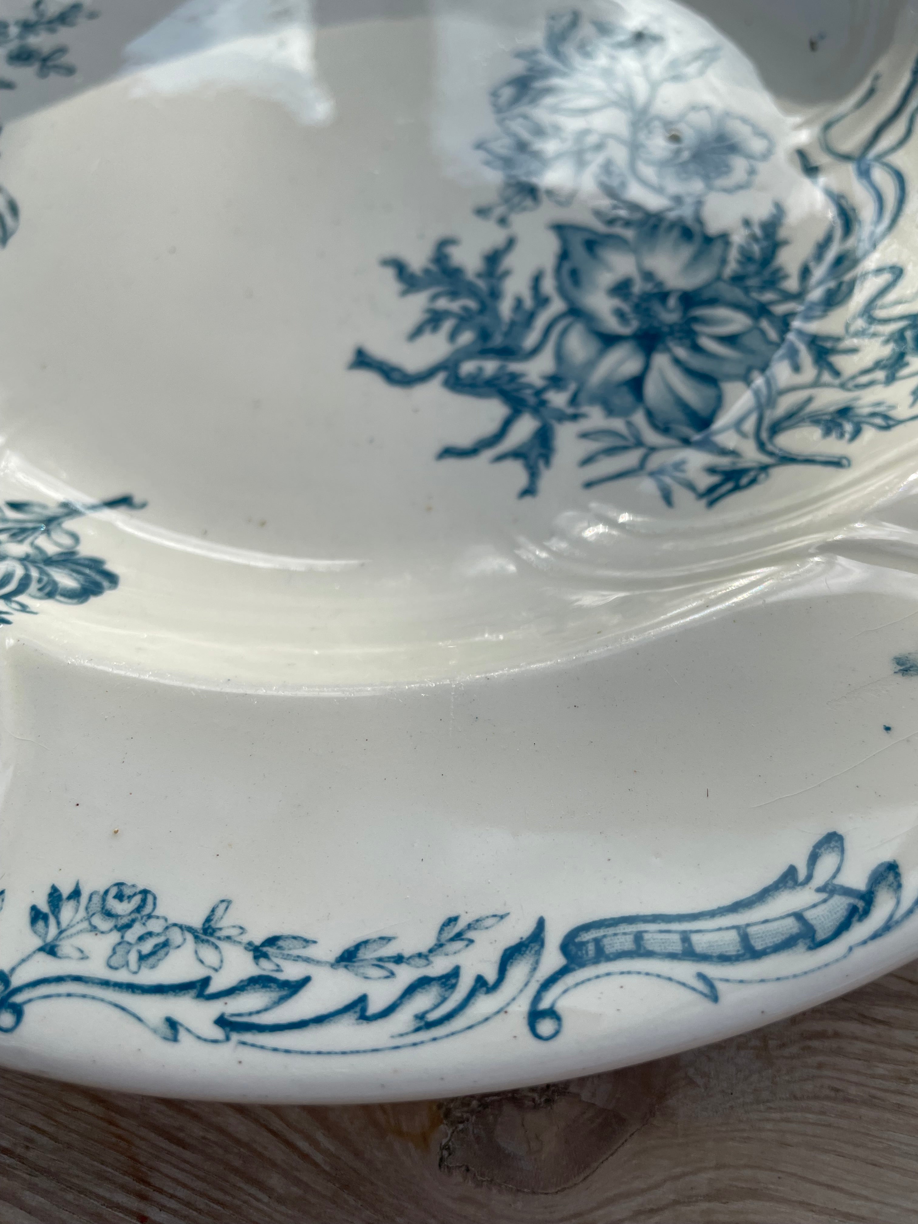 Antique French “Salins” Plate