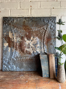 Original American Early 1900s Tin Ceiling Tile