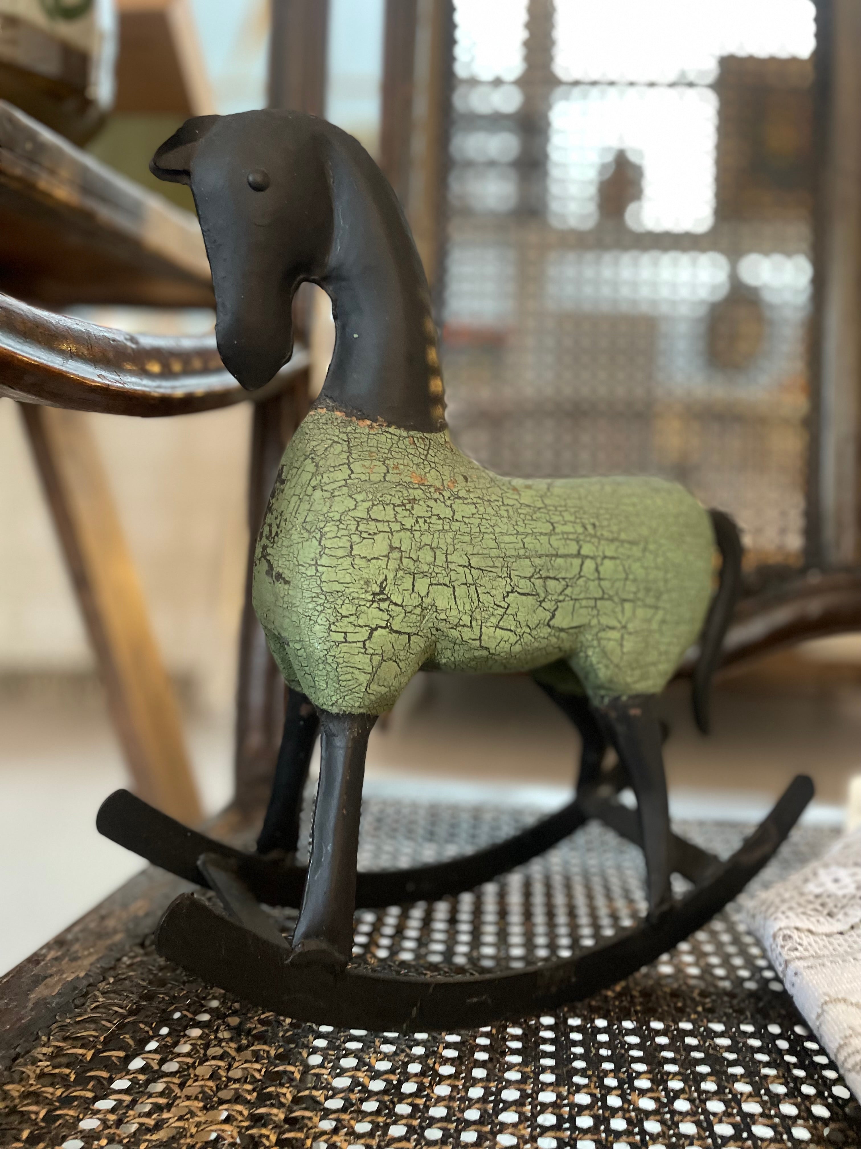 Vintage Table-Top Rocking Horse