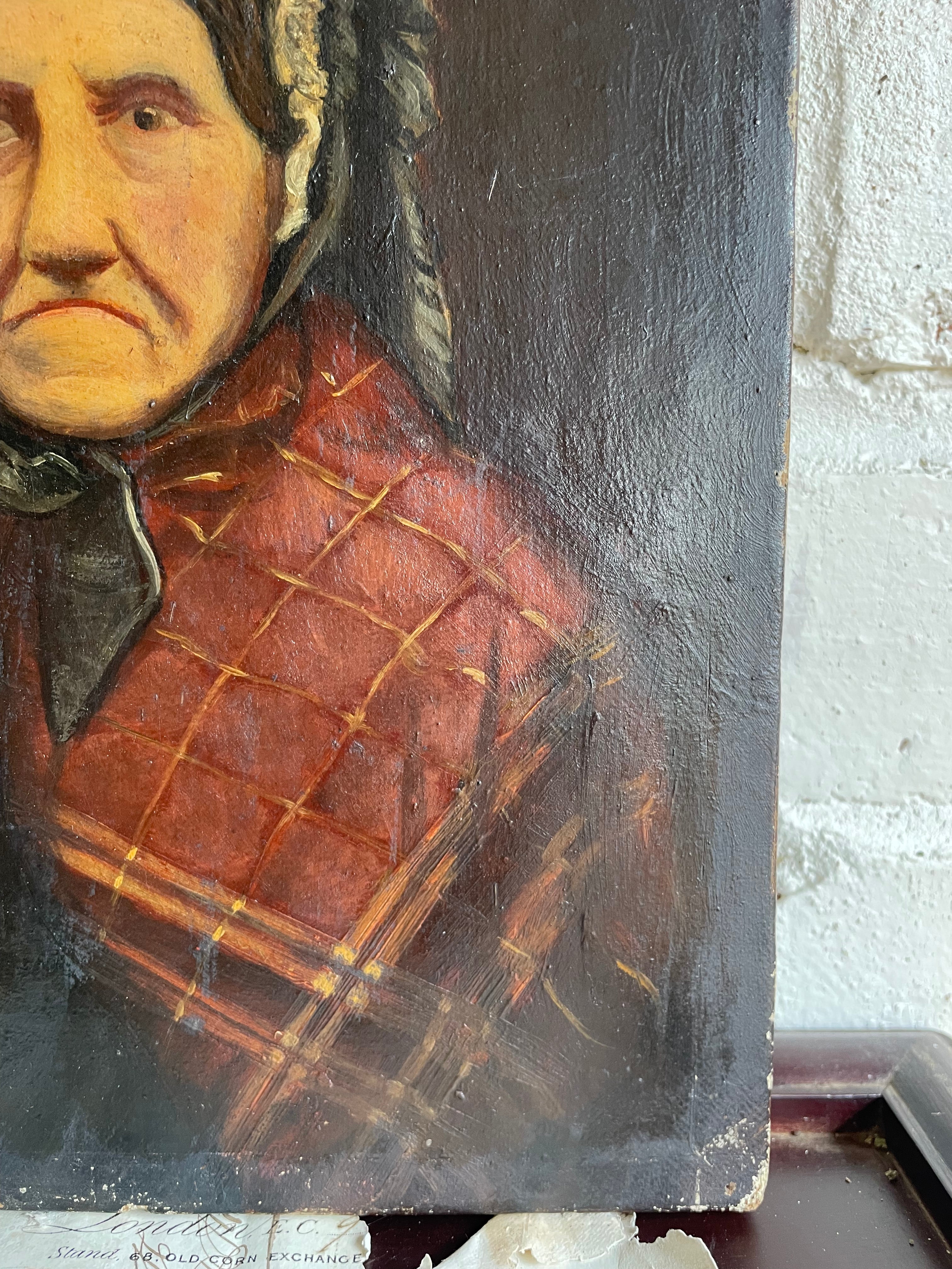 Small 19th Century Oil on Canvas: Portrait of a Woman